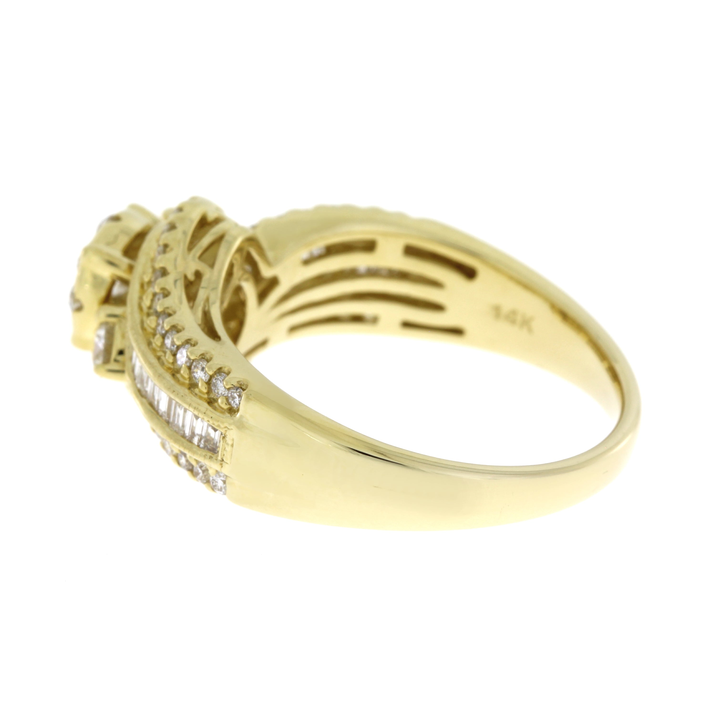 Genuine 1.00ct Diamond Eng Only 14KT Yellow Gold by Bids.com
