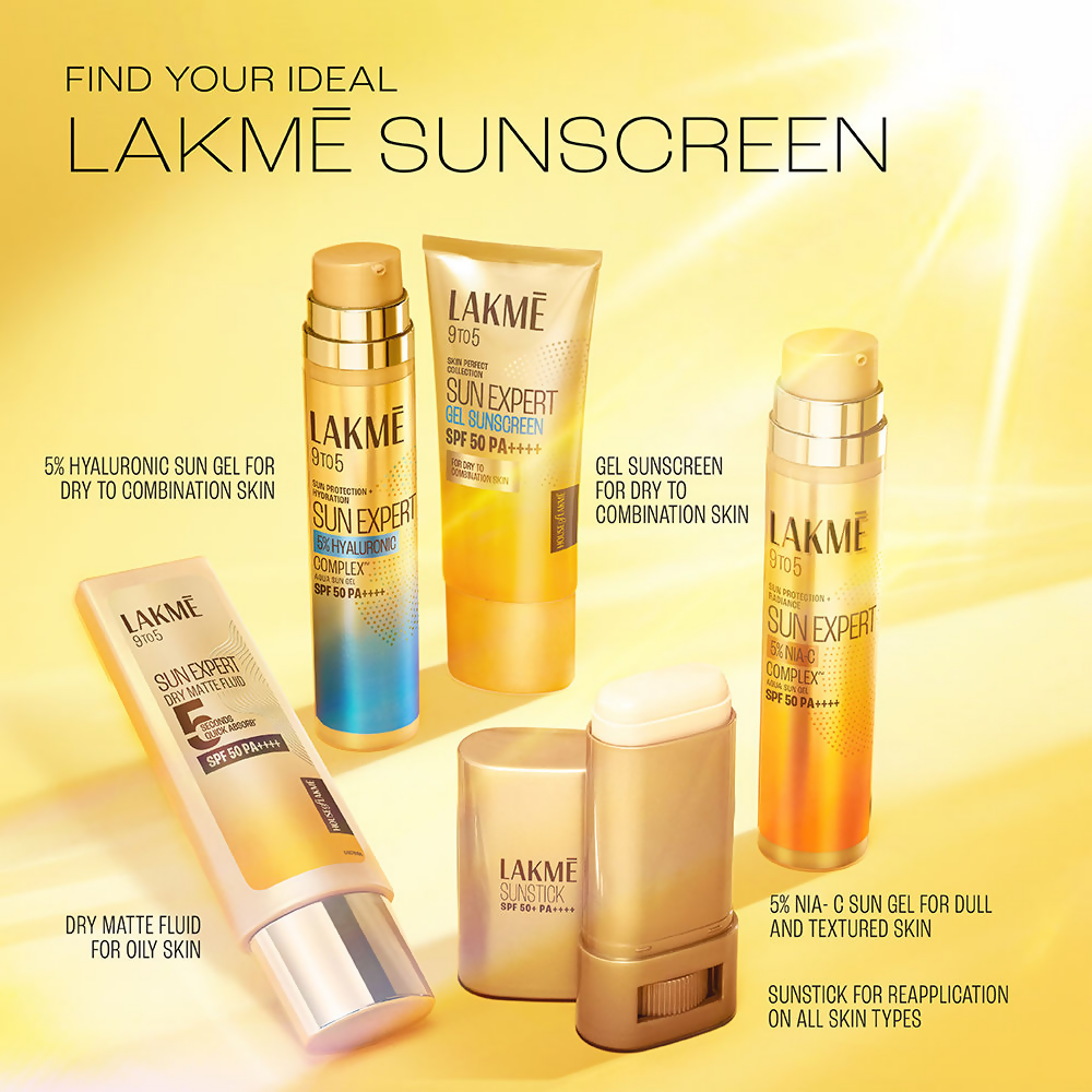 Lakme Sun Expert Dry Matte Fluid SPF 50 PA++++ Sunscreen With 1% Niacinamide & Ceramide