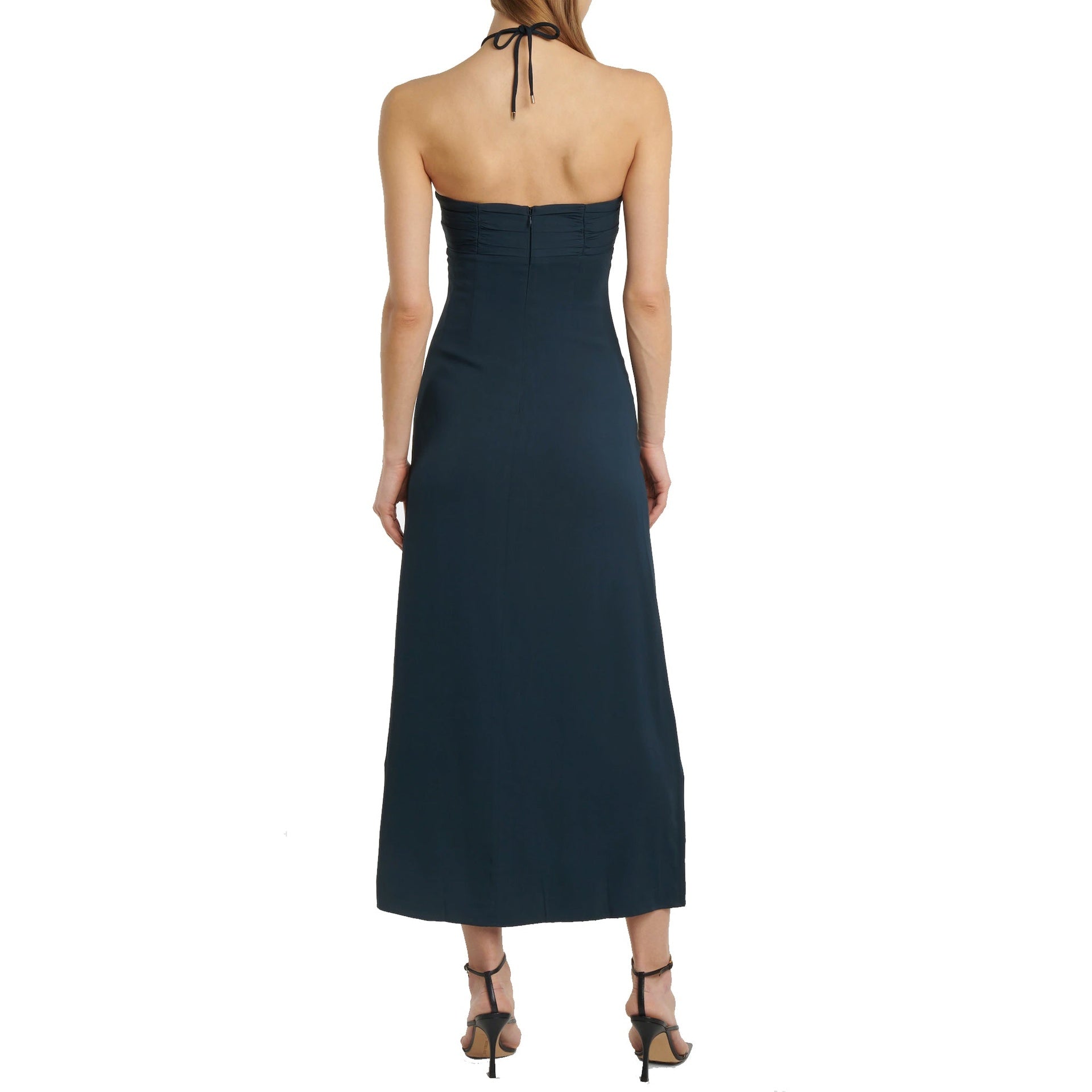 Self-Portrait Cut-Out Ruched Maxi Dress Women by Luosophy