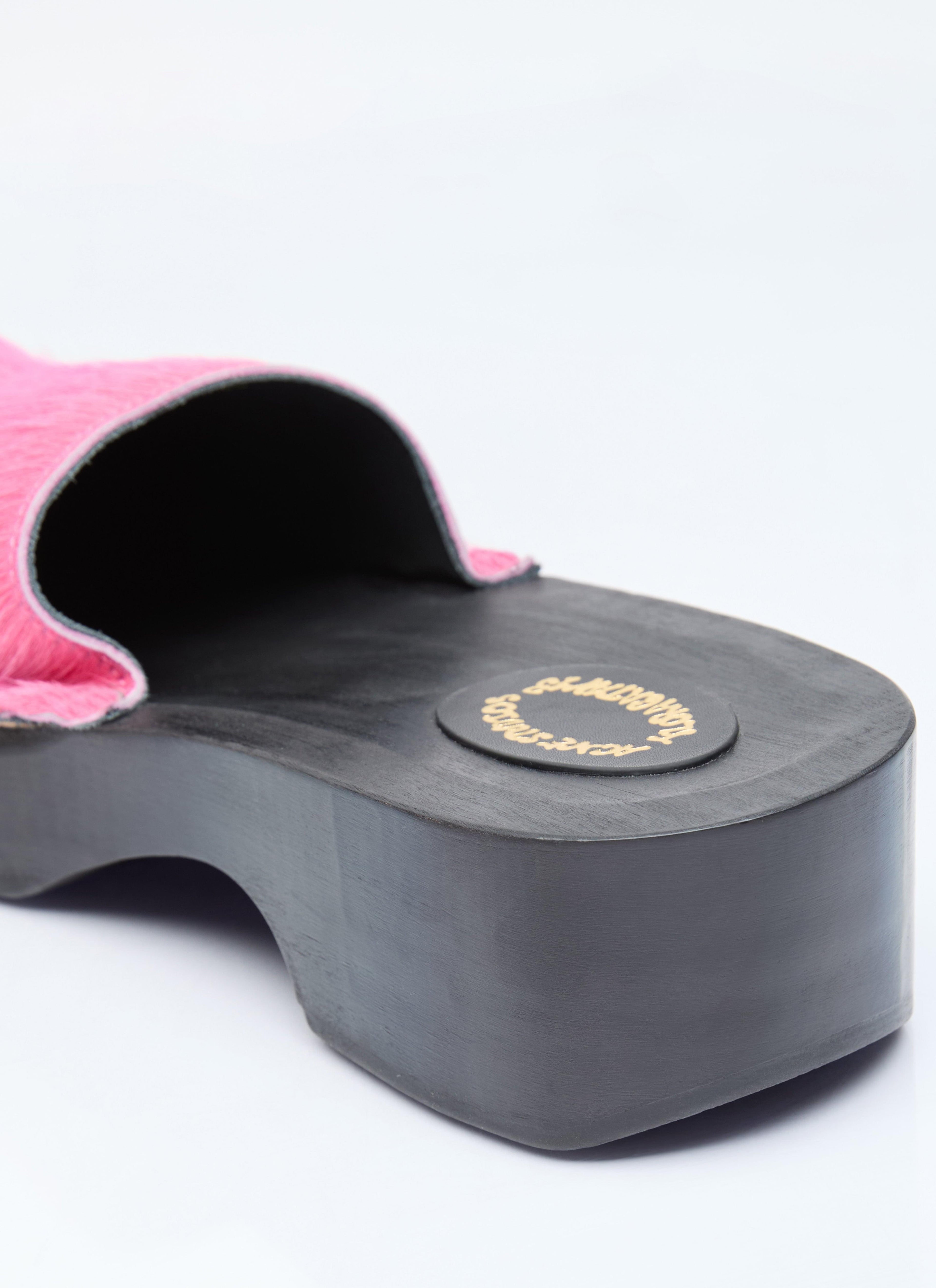 Acne Studios Women Hairy Wood Clogs DestGlow