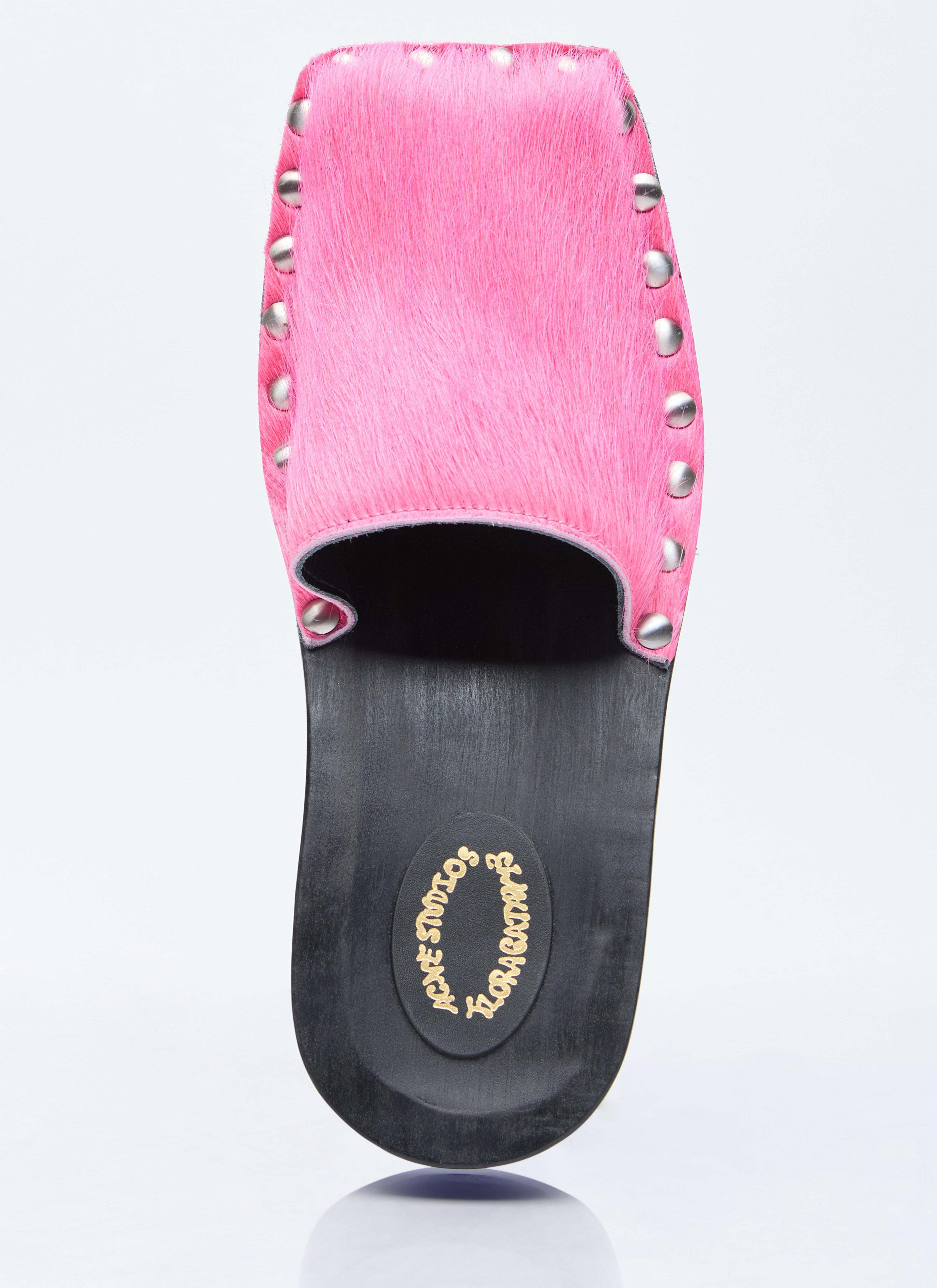 Acne Studios Women Hairy Wood Clogs DestGlow
