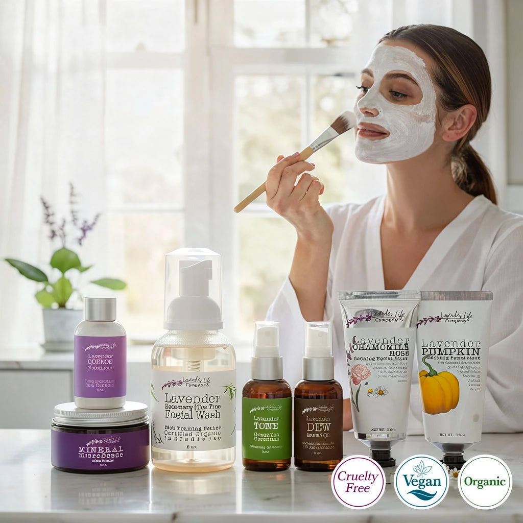 DermaLIFE All-Natural Skin Care System – Complete Gift Set by Lavender Life Company
