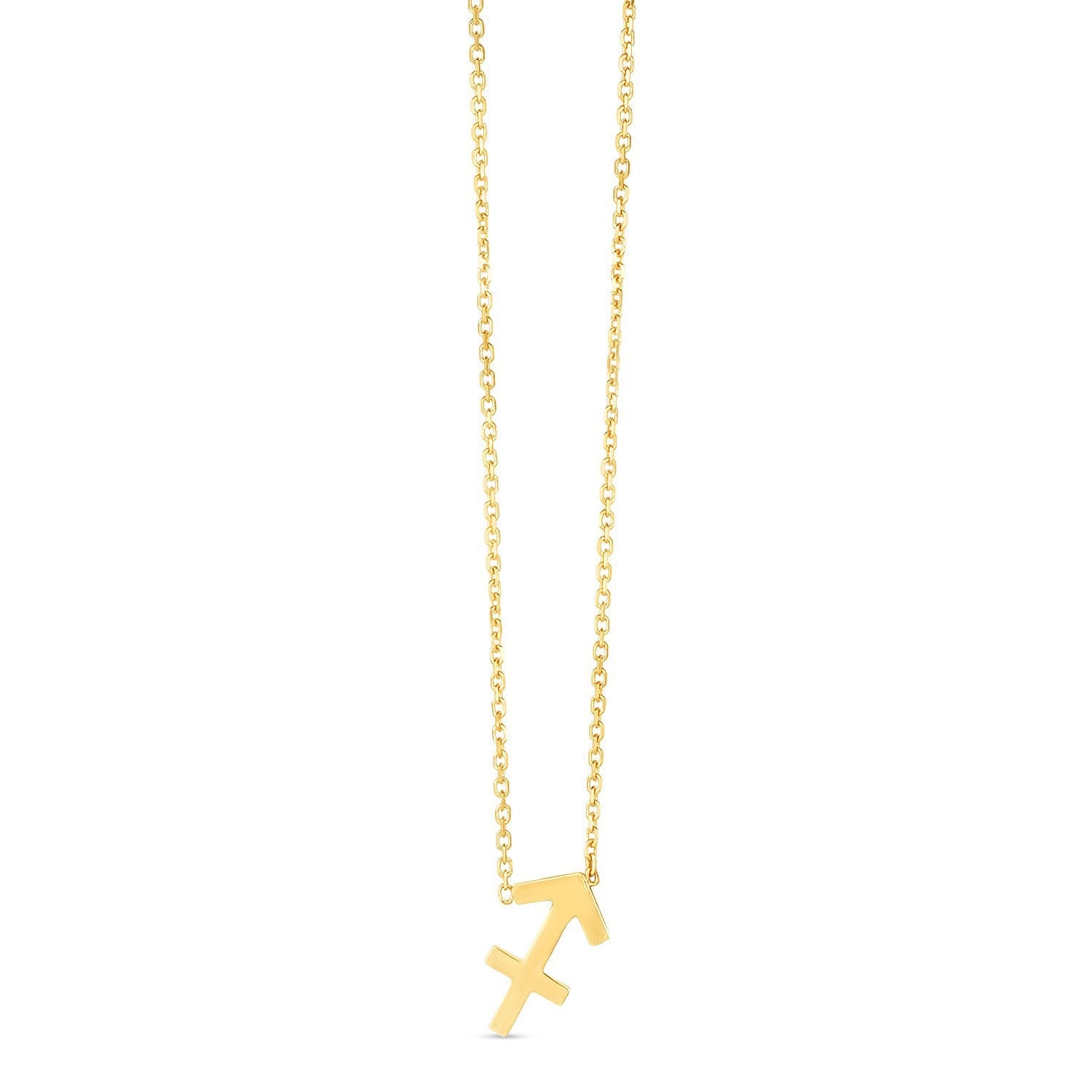 14K Yellow Gold Sagittarius Necklace by Bids.com