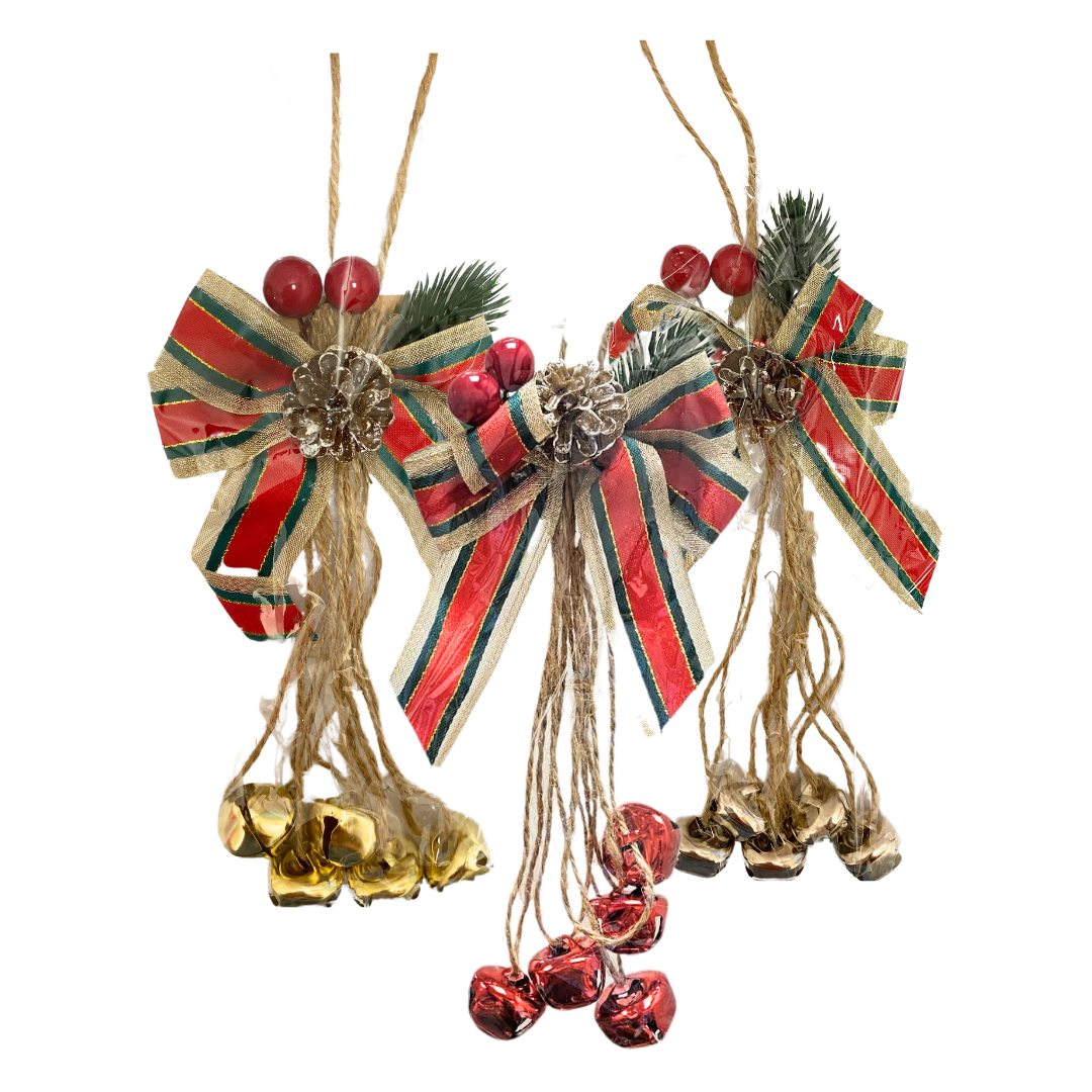 Adorno Navideño para Puerta con Cascabel – 3 Diseños (AA2025-4-5/6) by Farmacias Savia