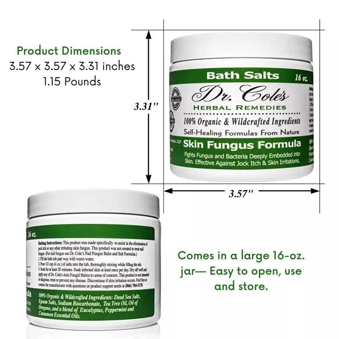11 - Dr. Cole’s Organic Anti-fungal Skin Soaking Salts