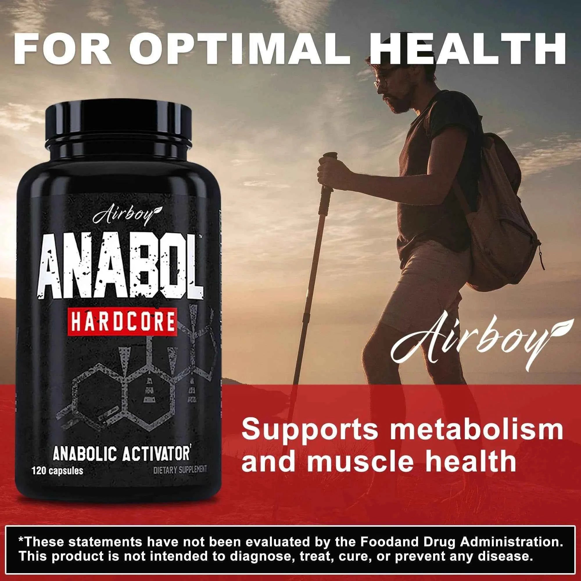 Anabol Hardcore Supplement 120 Caps – Lean Muscle & Growth Support