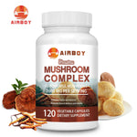 Mushroom with Lions Mane Natural Energy Supplement Capsules
