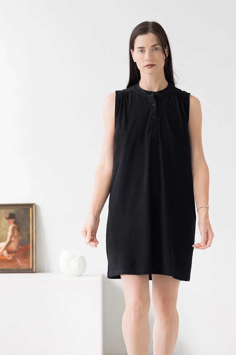 The Aisha Cotton Mini Lounge Dress - DestGlow