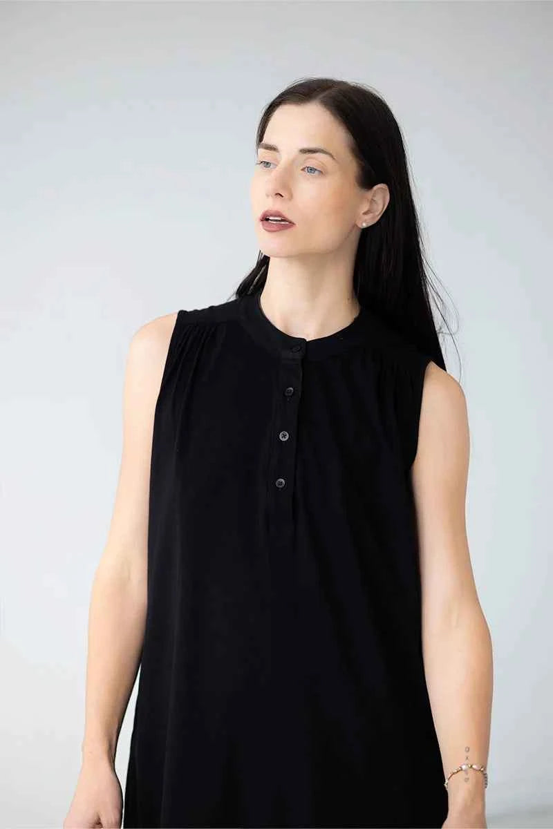 Aisha Relaxed Sleeveless Sleep Maxi Tunic