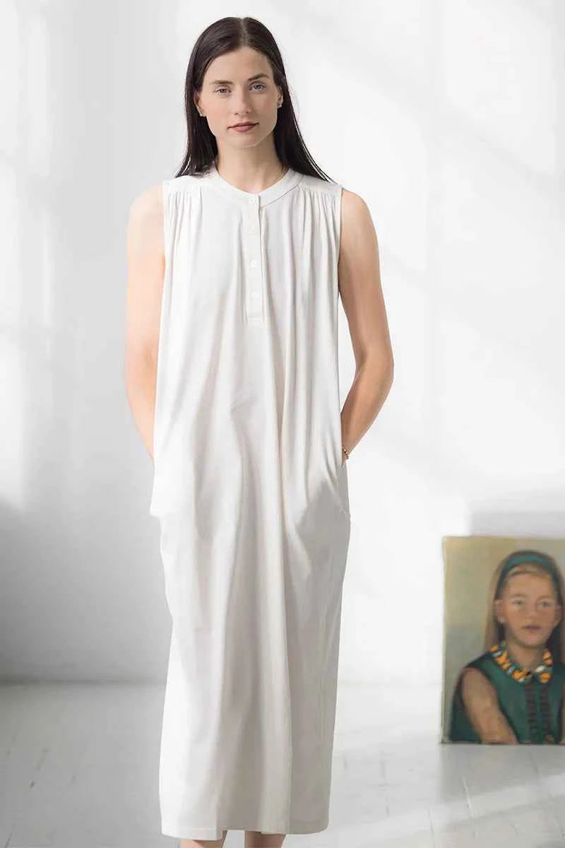 Aisha Relaxed Sleeveless Sleep Maxi Tunic