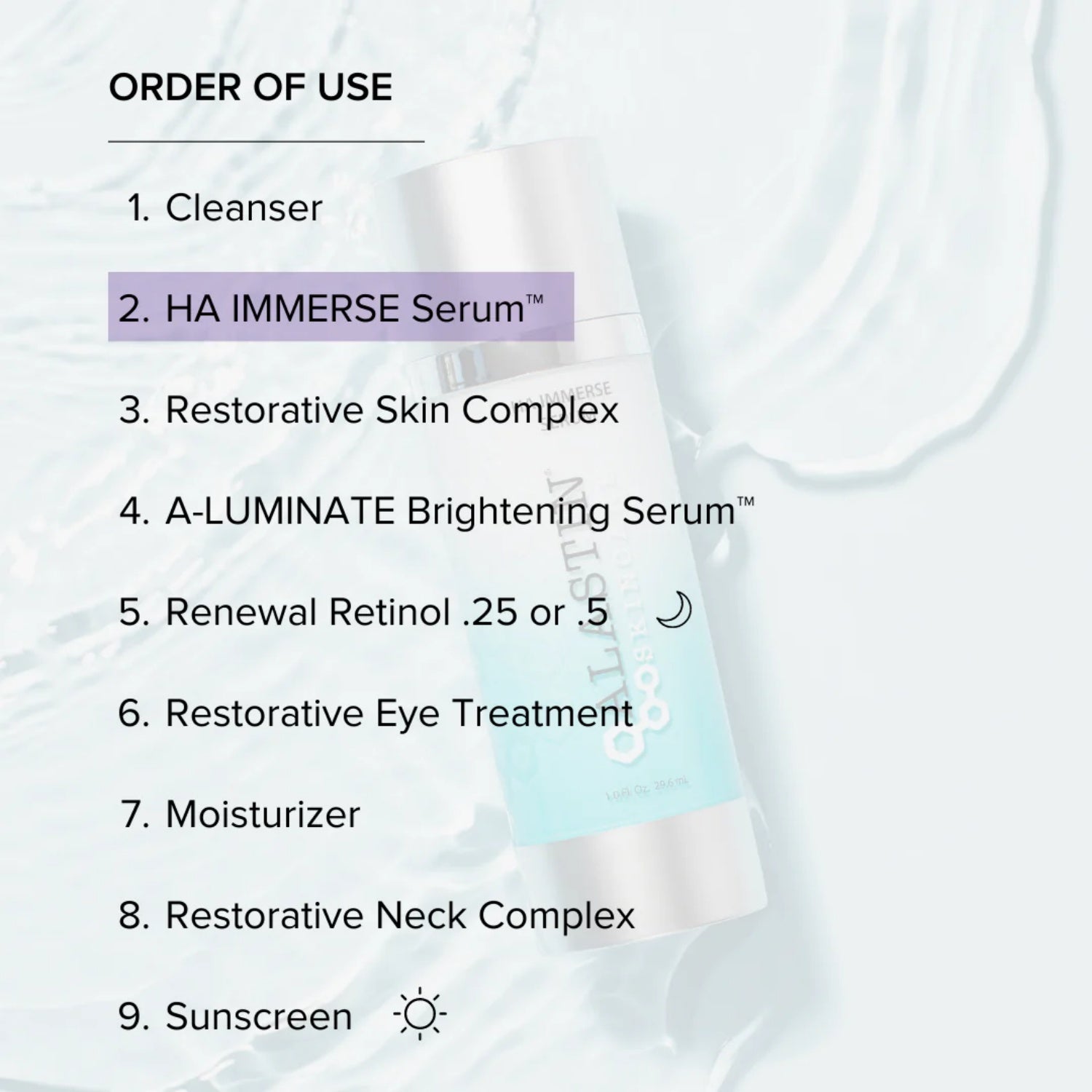 Alastin Skincare HA (Hyaluronic Acid) IMMERSE Serum 1 Oz by Nava Beauty