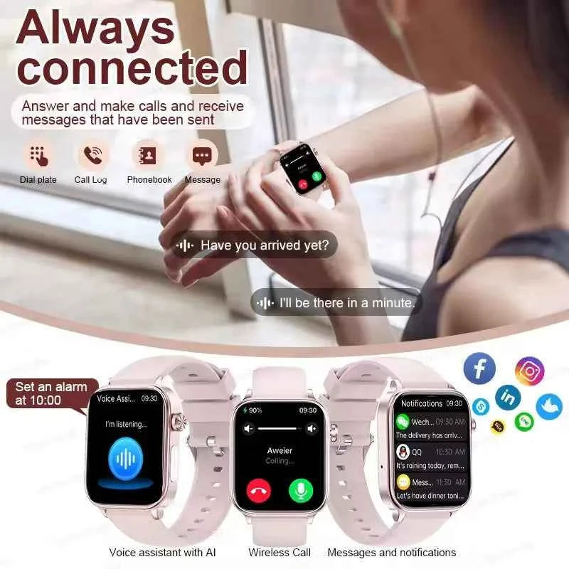 HealthPro™ All-in-One Smartwatch – ECG Monitoring & AI Voice Assistant