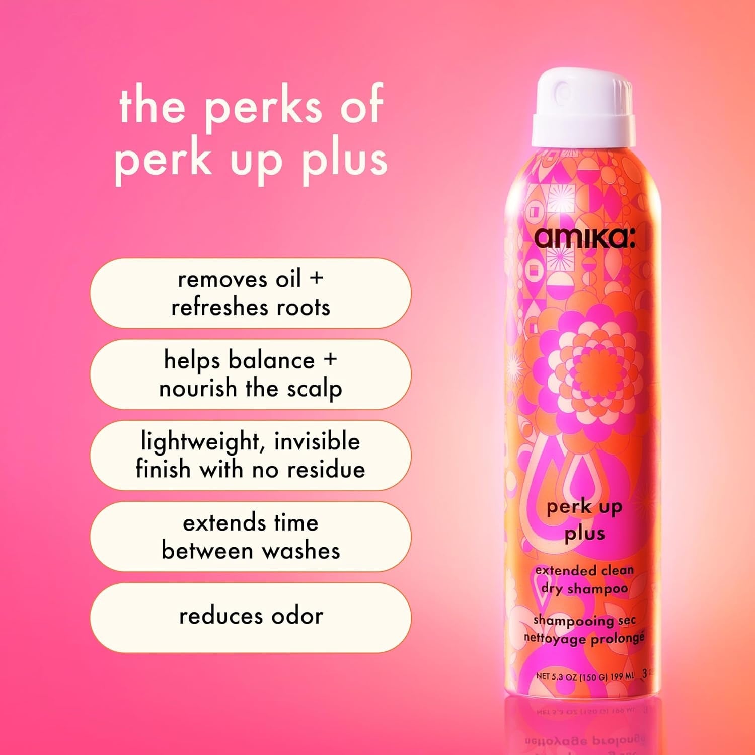 Amika Perk Up Plus Extended Clean Dry Shampoo by Nava Beauty