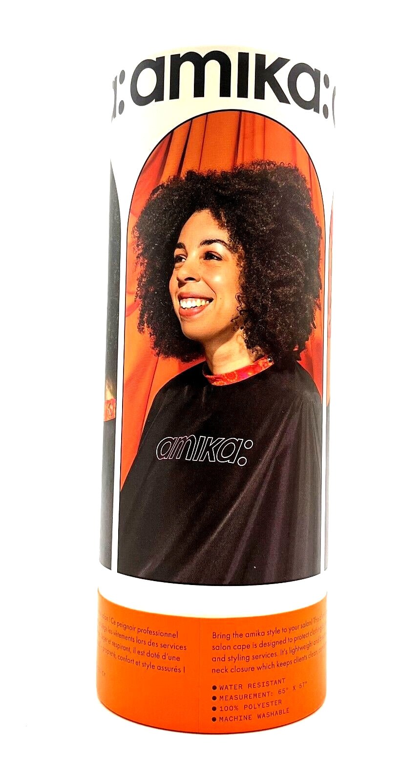 Amika Salon Cape Adjustable 6 Snap Closure