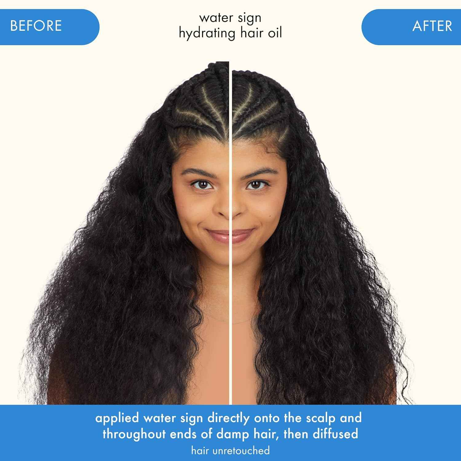 Amika Water Sign Hydrating Hair Oil with Hyaluronic Acid 1.7 Oz