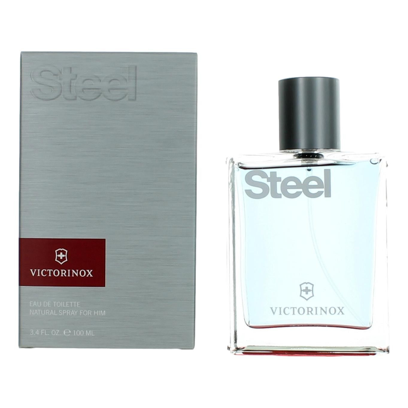Swiss Army Steel, 3.4 oz EDT Spray for Men by Avera Group