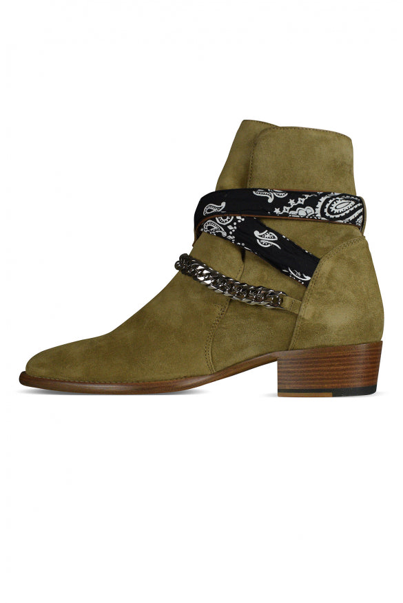 Amiri Men Boots Bandana Buckle by Luosophy