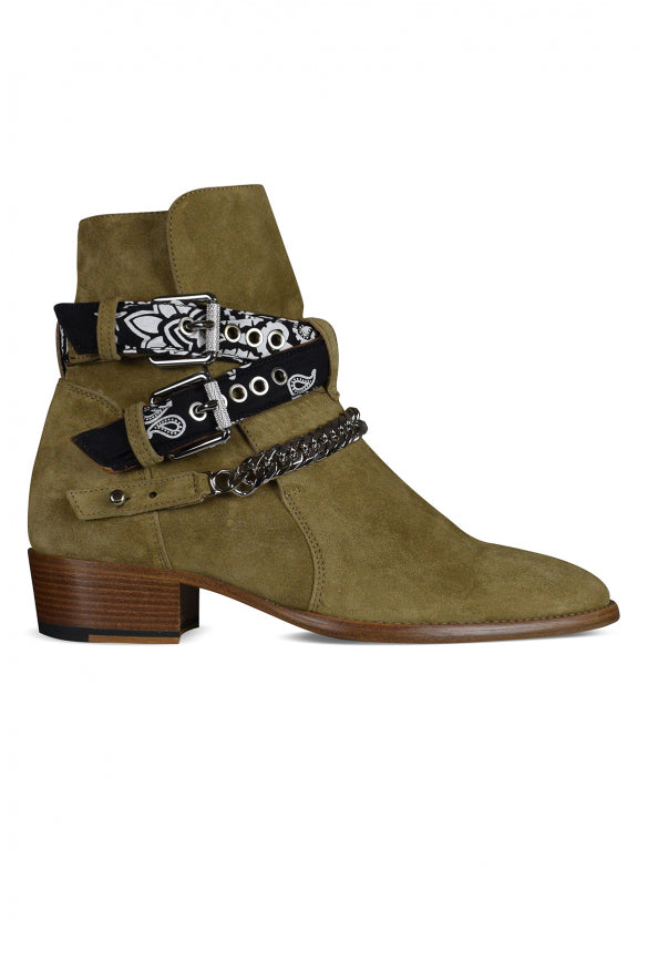 Amiri Men Boots Bandana Buckle by Luosophy