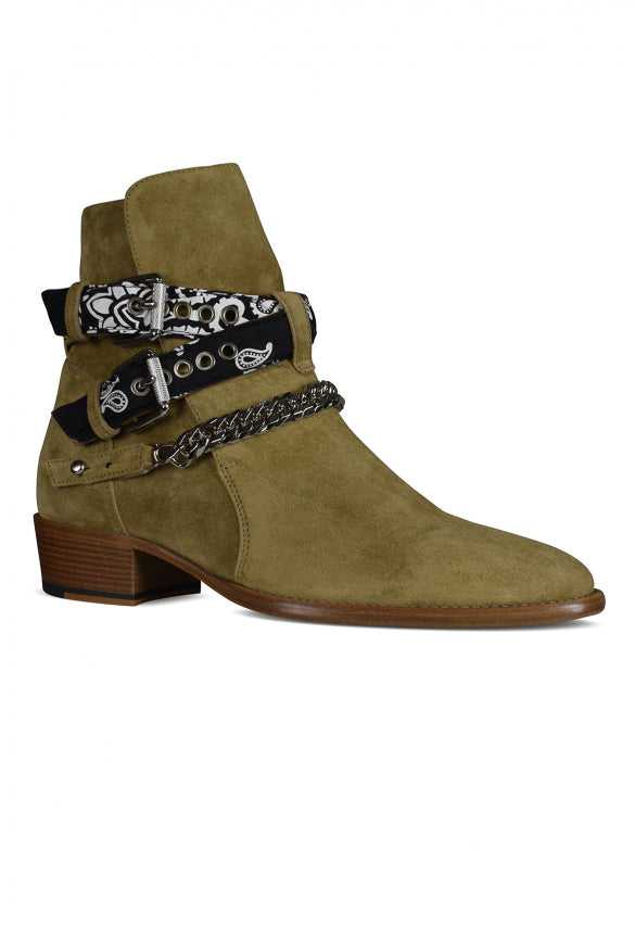 Amiri Men Boots Bandana Buckle by Luosophy