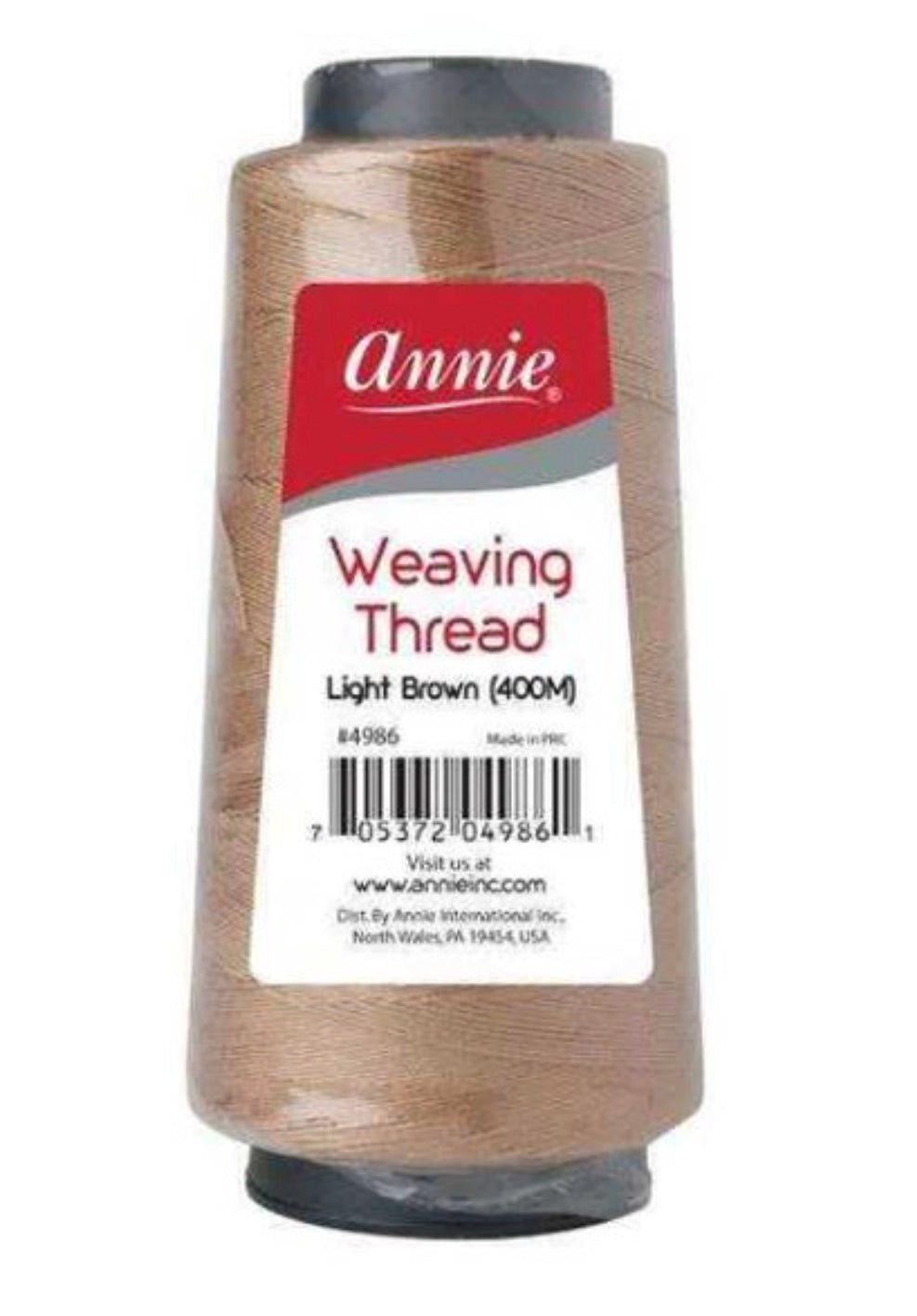Annie Weaving Thread, Light Brown 400m