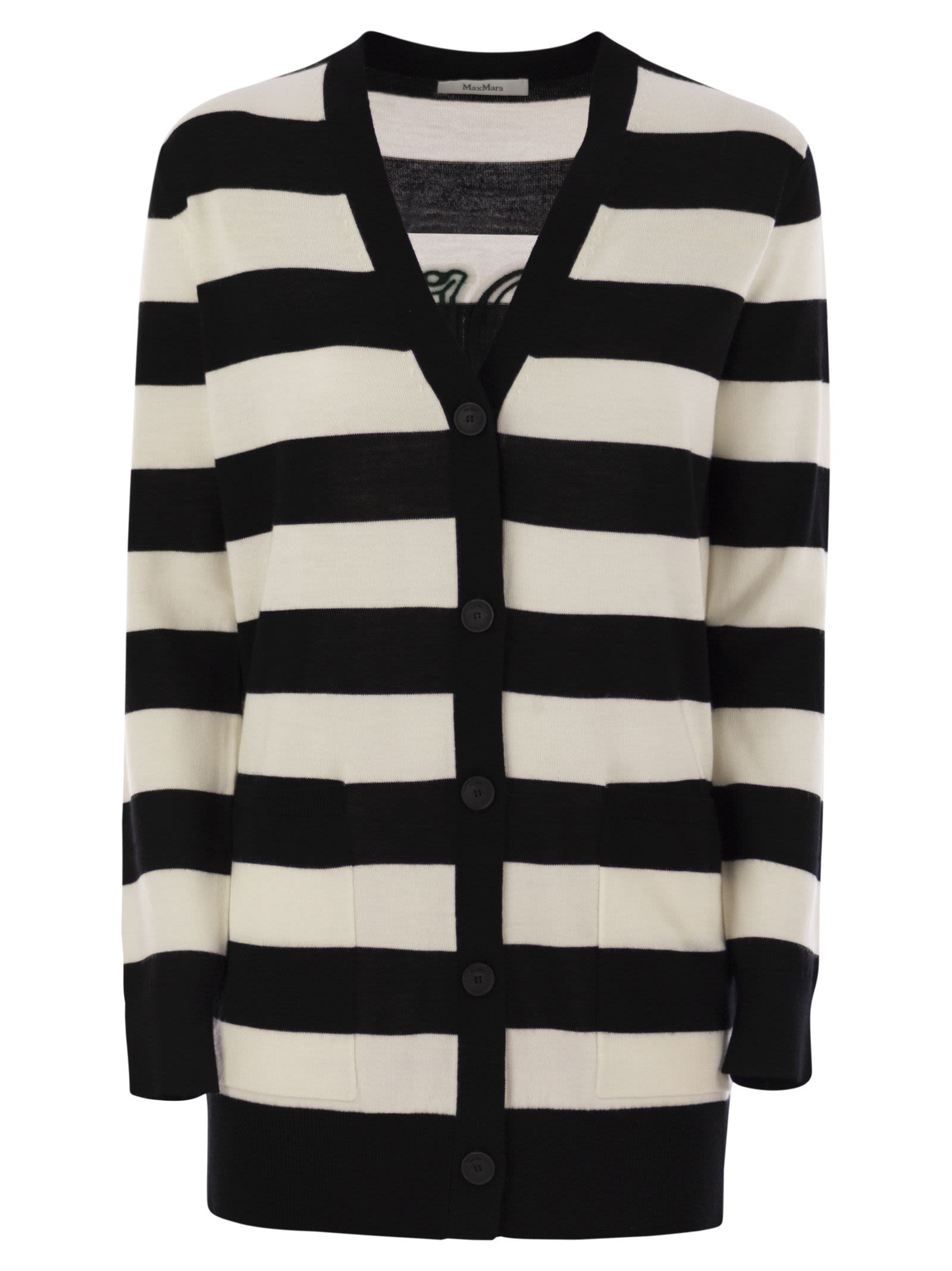 Max Mara Women Fiemme - Long Striped Wool Cardigan by Luosophy