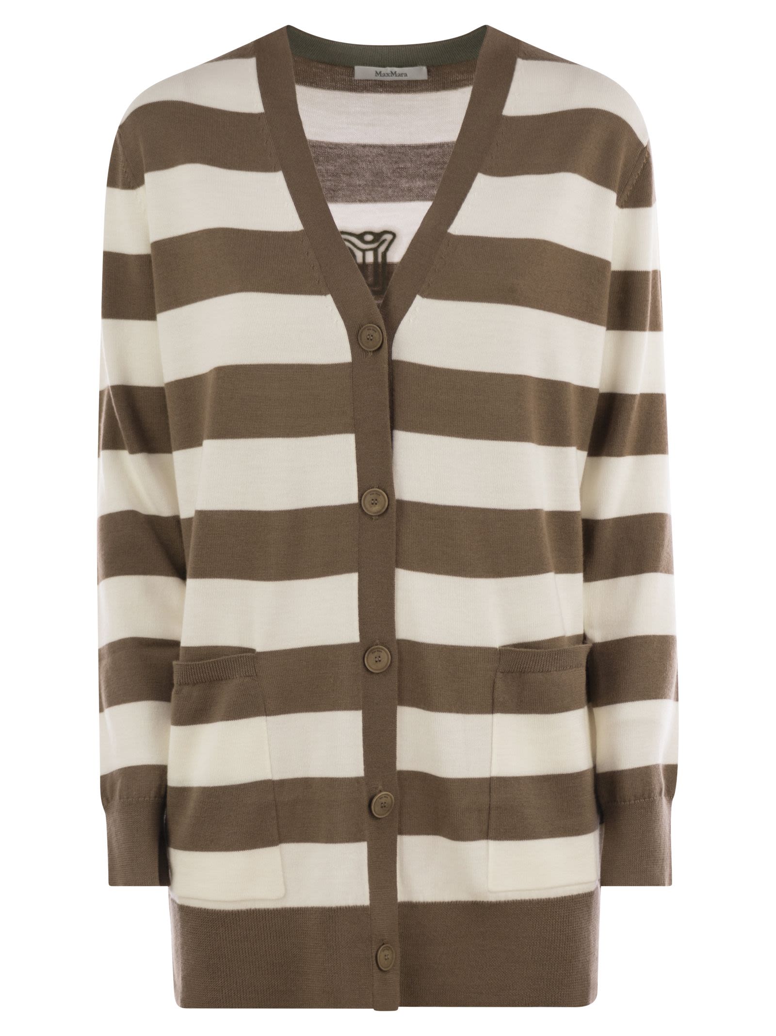 Max Mara Women Fiemme - Long Striped Wool Cardigan by Luosophy