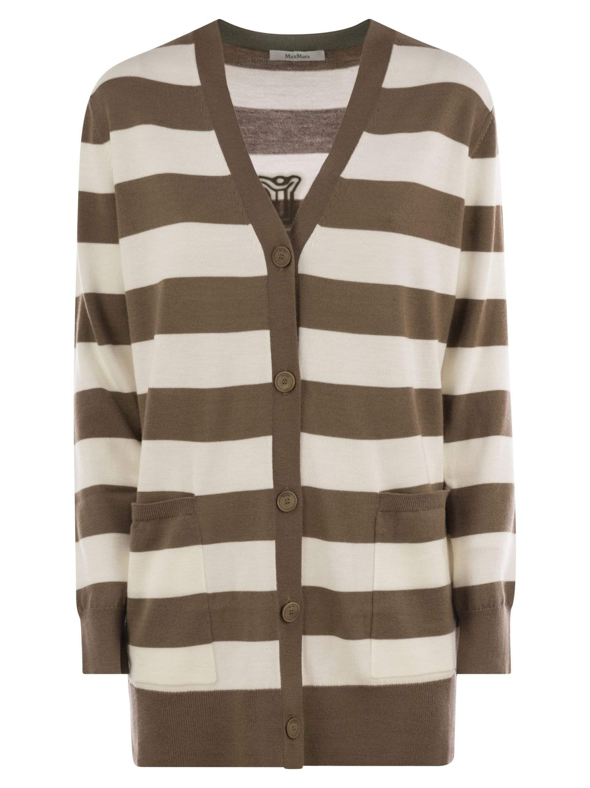 Max Mara Women Fiemme - Long Striped Wool Cardigan