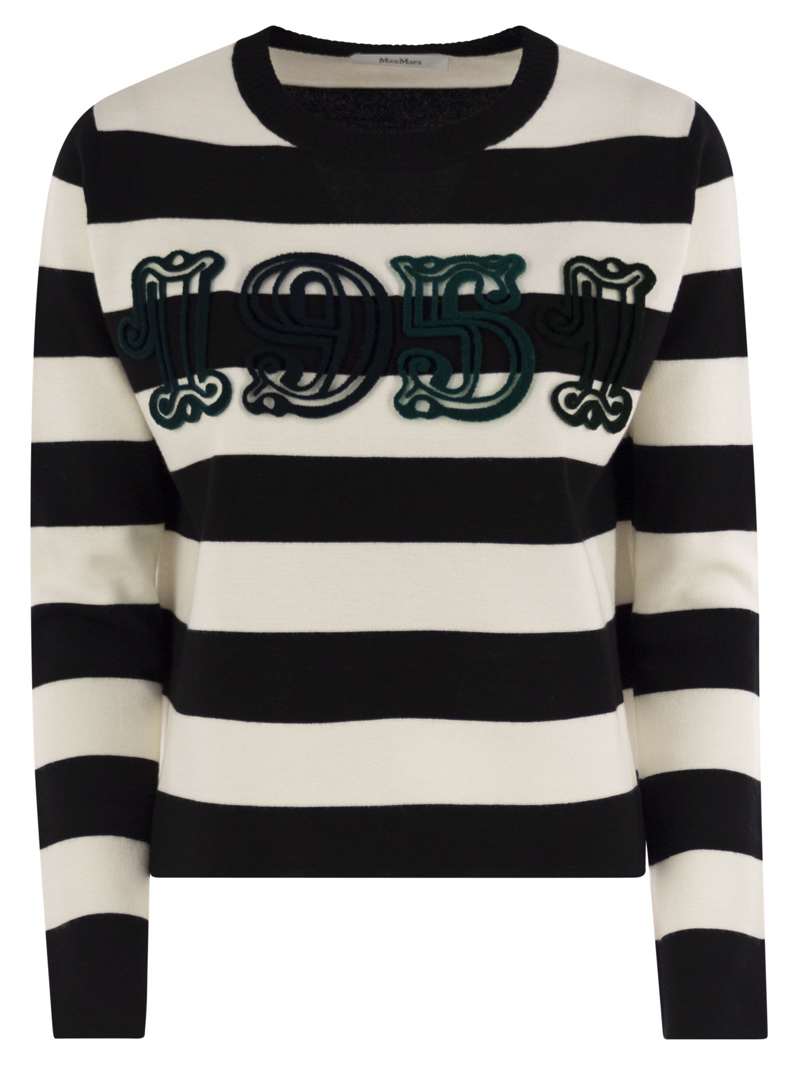 Max Mara Women Viterbo - Wool Sweater With Embroidery by Luosophy