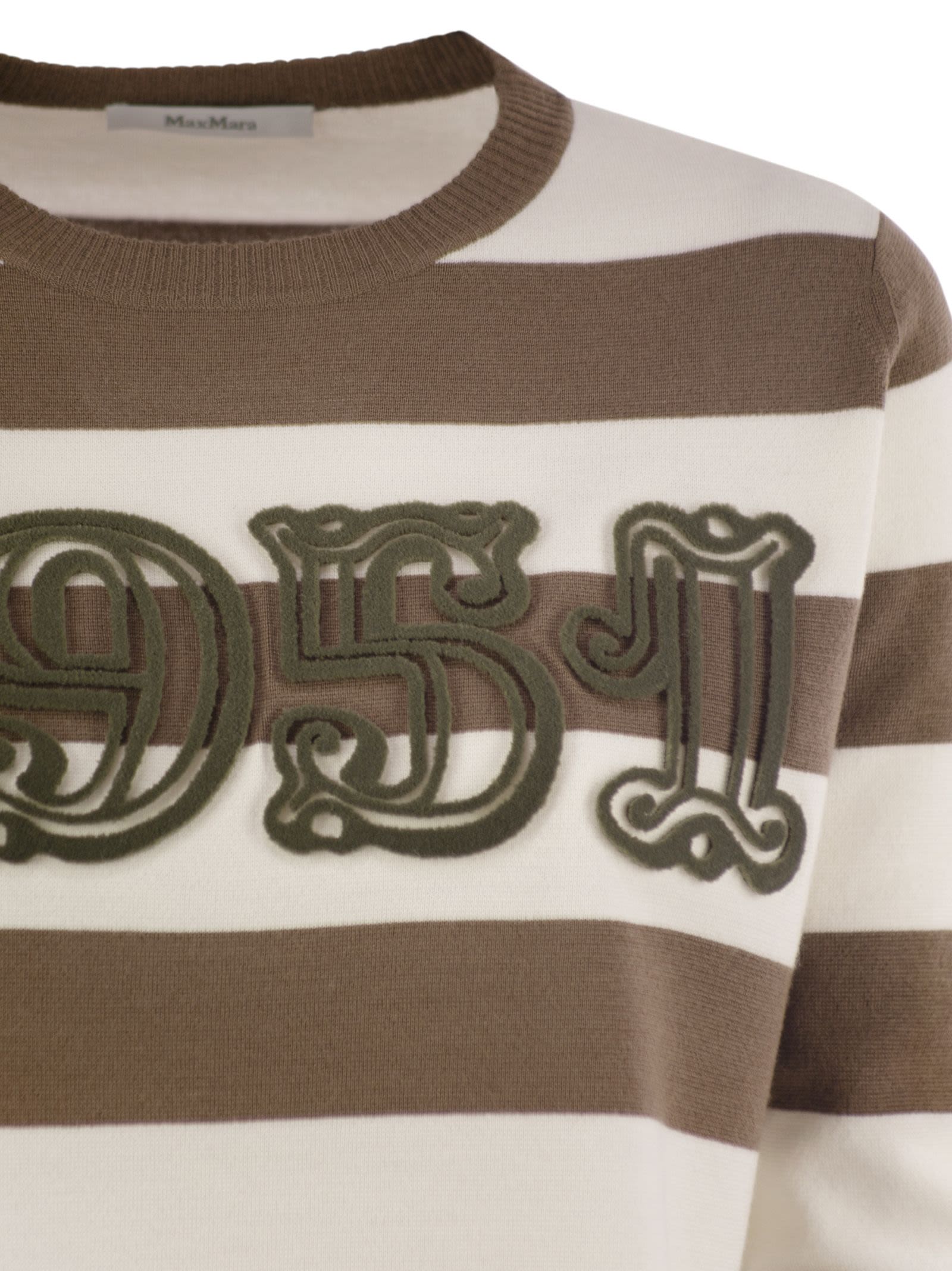 Max Mara Women Viterbo - Wool Sweater With Embroidery by Luosophy