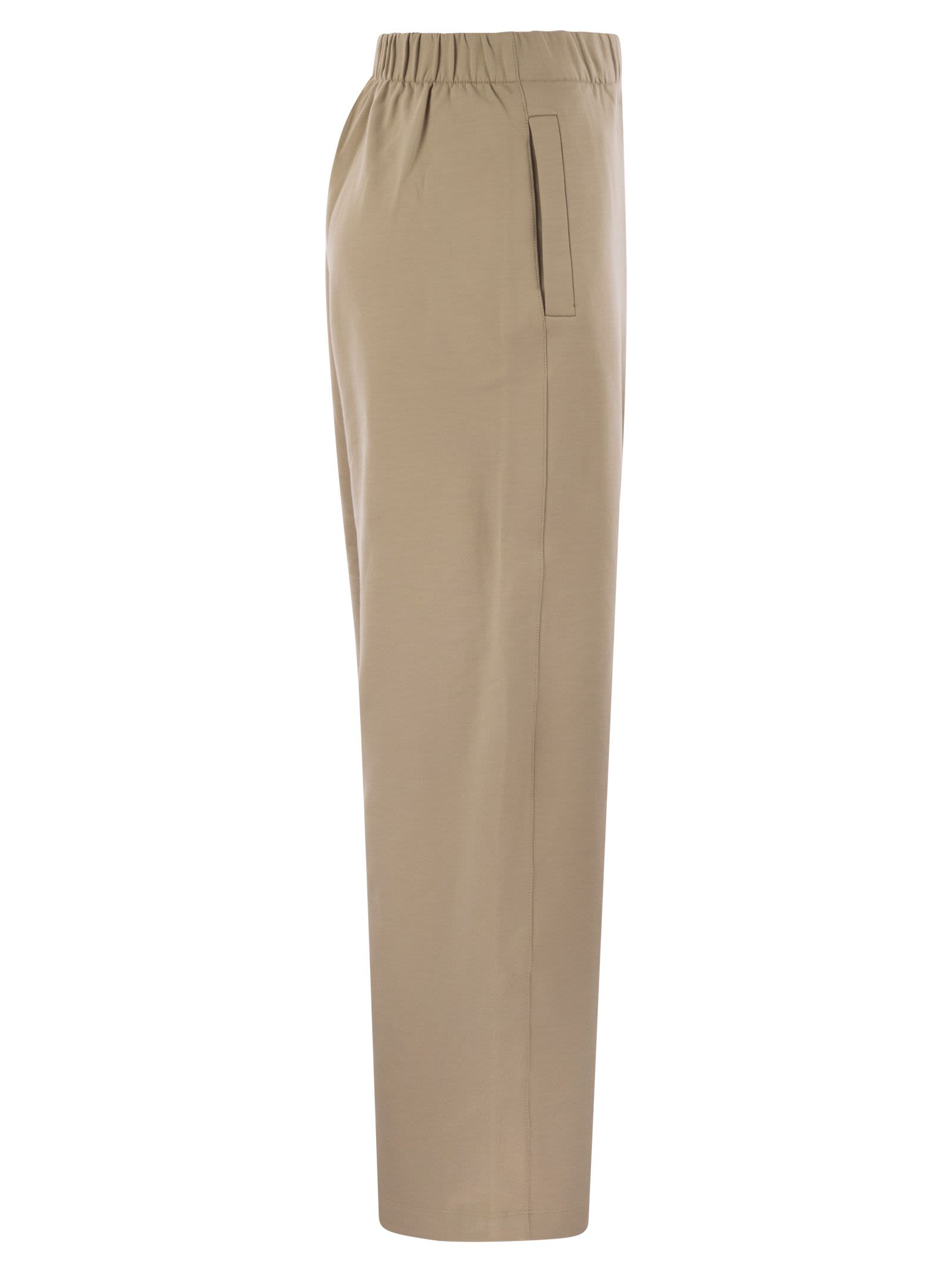 Max Mara Women Filovia - Silk And Cotton Fleece Trousers by Luosophy