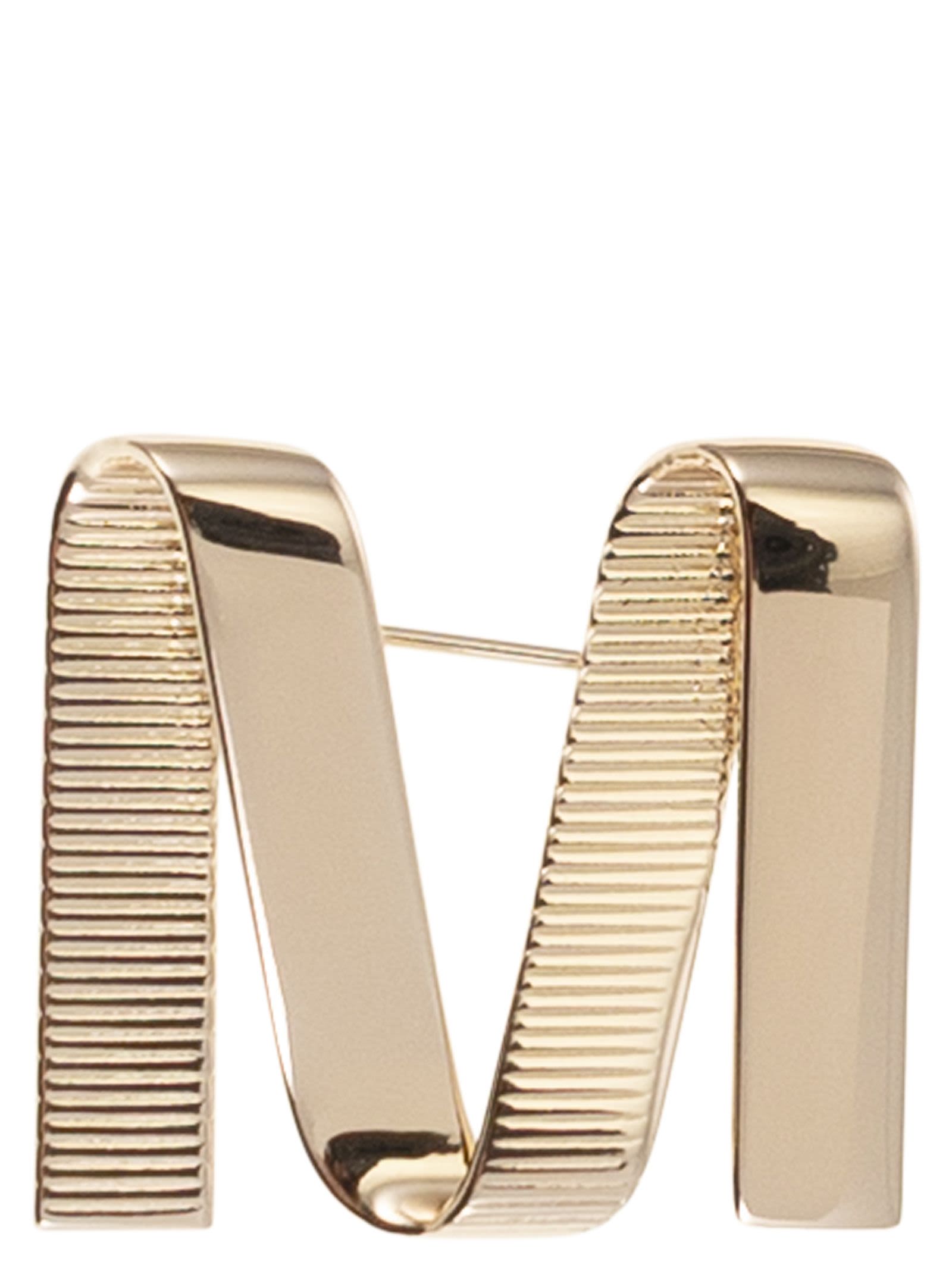 Max Mara Women Mgrosgrainpin - Metal M Pin