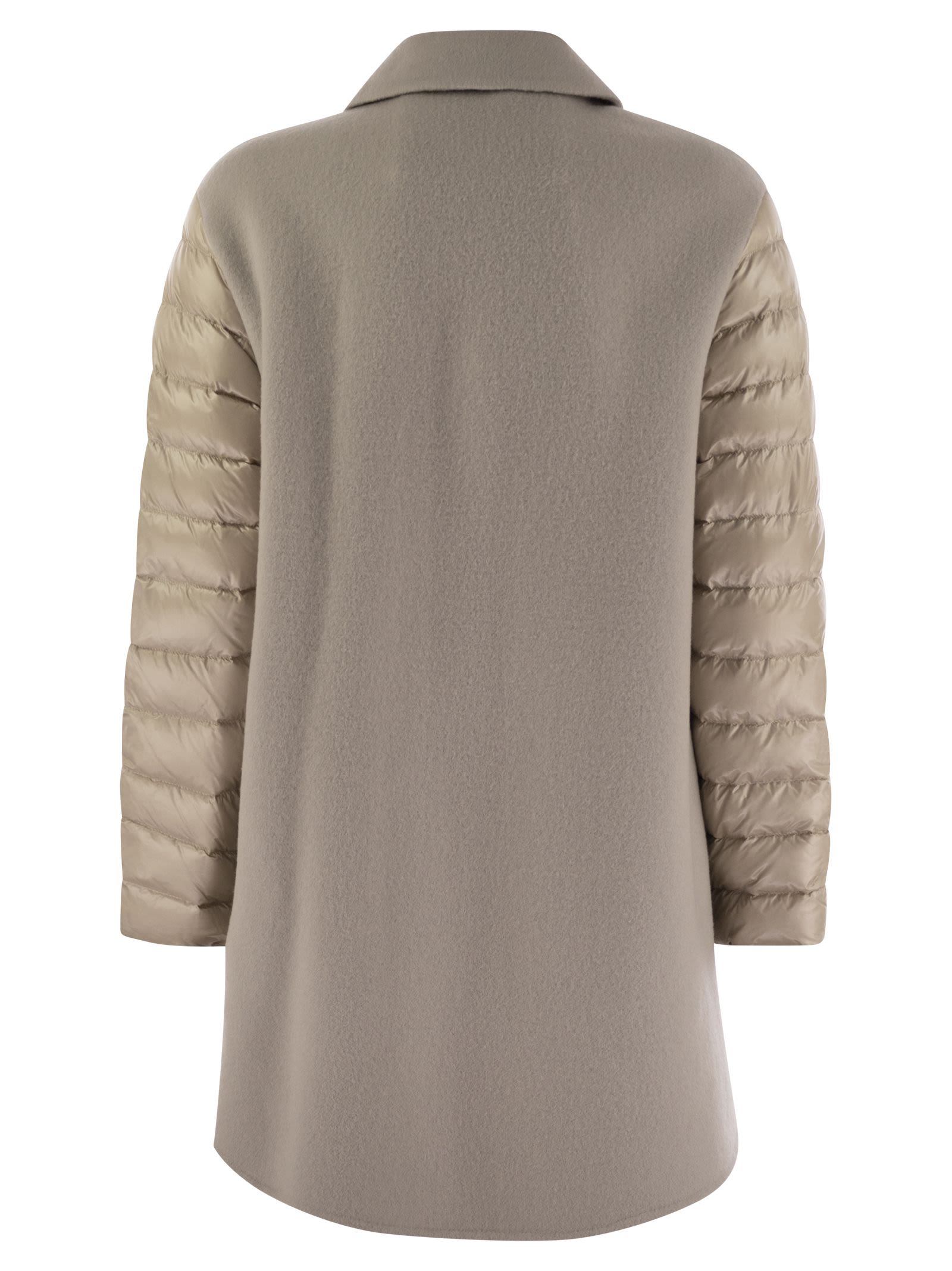Herno Women Coat With Down Sleeves