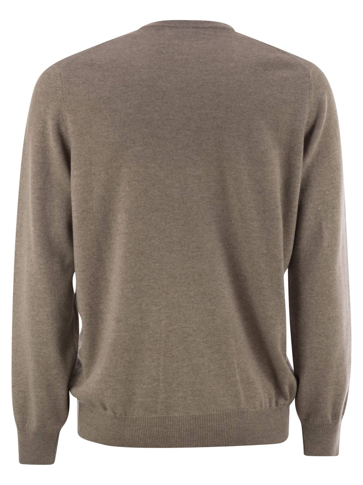 Brunello cucinelli men pure cashmere crew-neck sweater