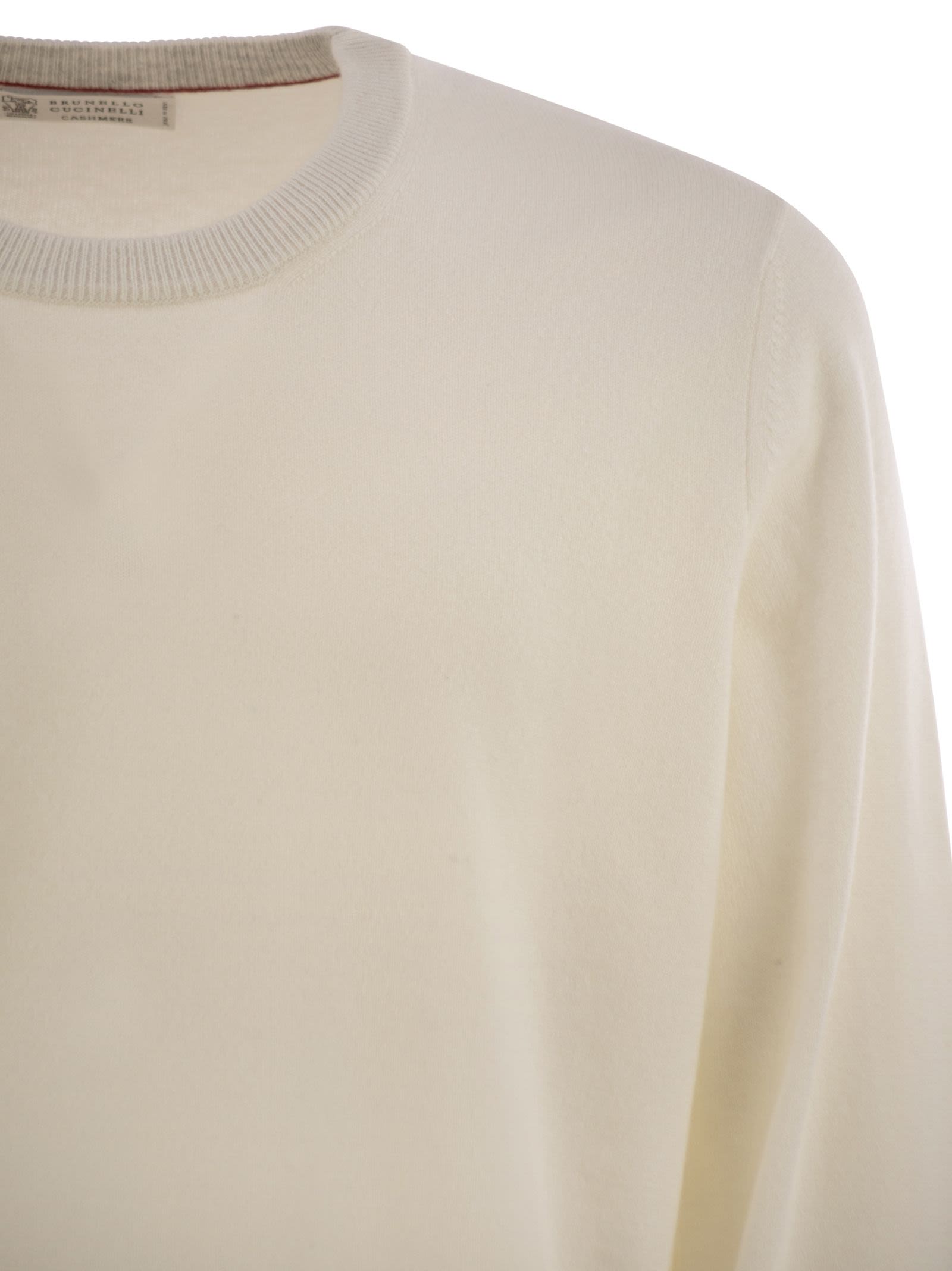 Brunello Cucinelli Men Pure Cashmere Crew-Neck Sweater by Luosophy