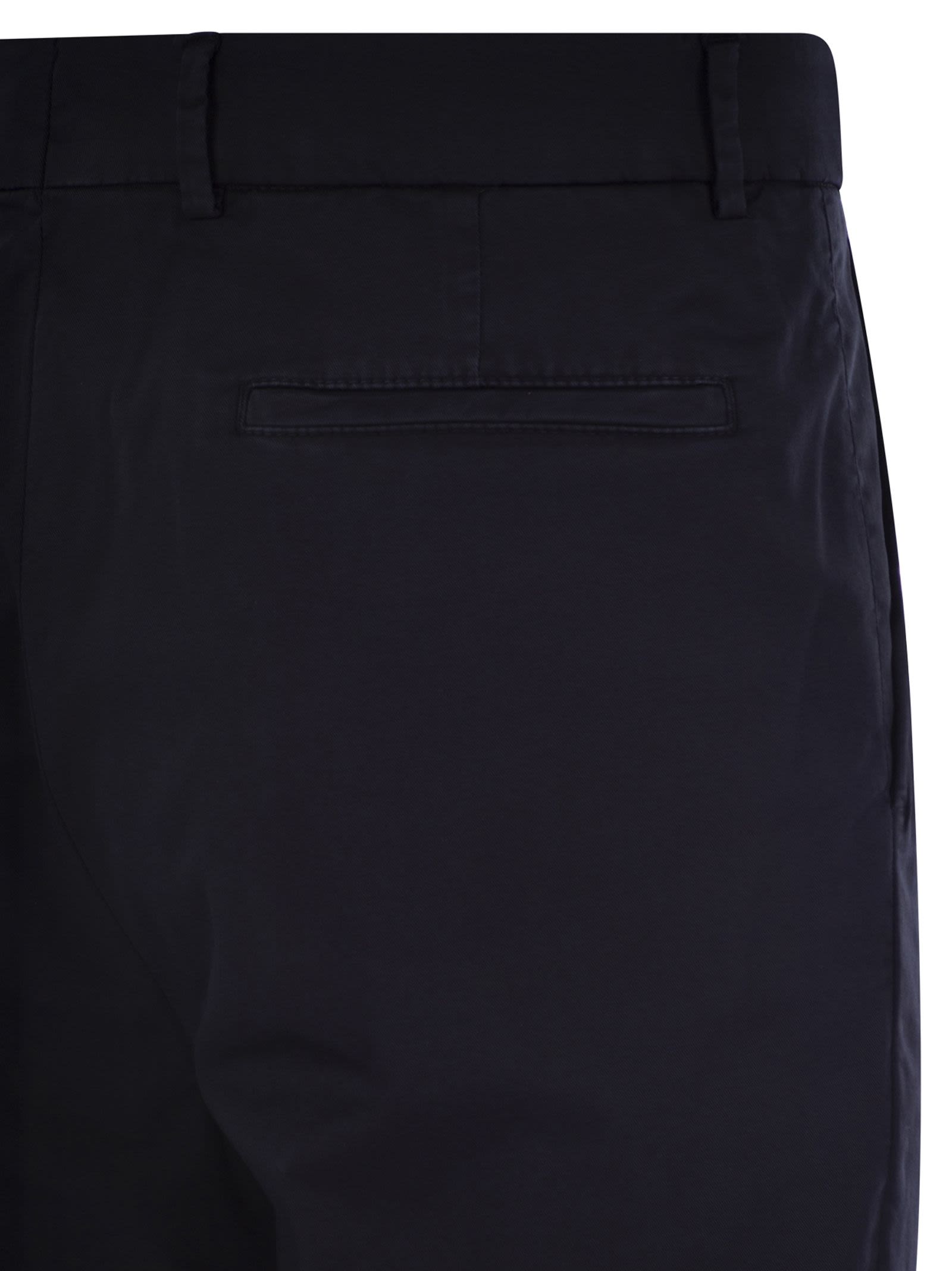Brunello Cucinelli Men Garment-Dyed Leisure Fit Trousers In American Pima Comfort Cotton With Pleats by Luosophy