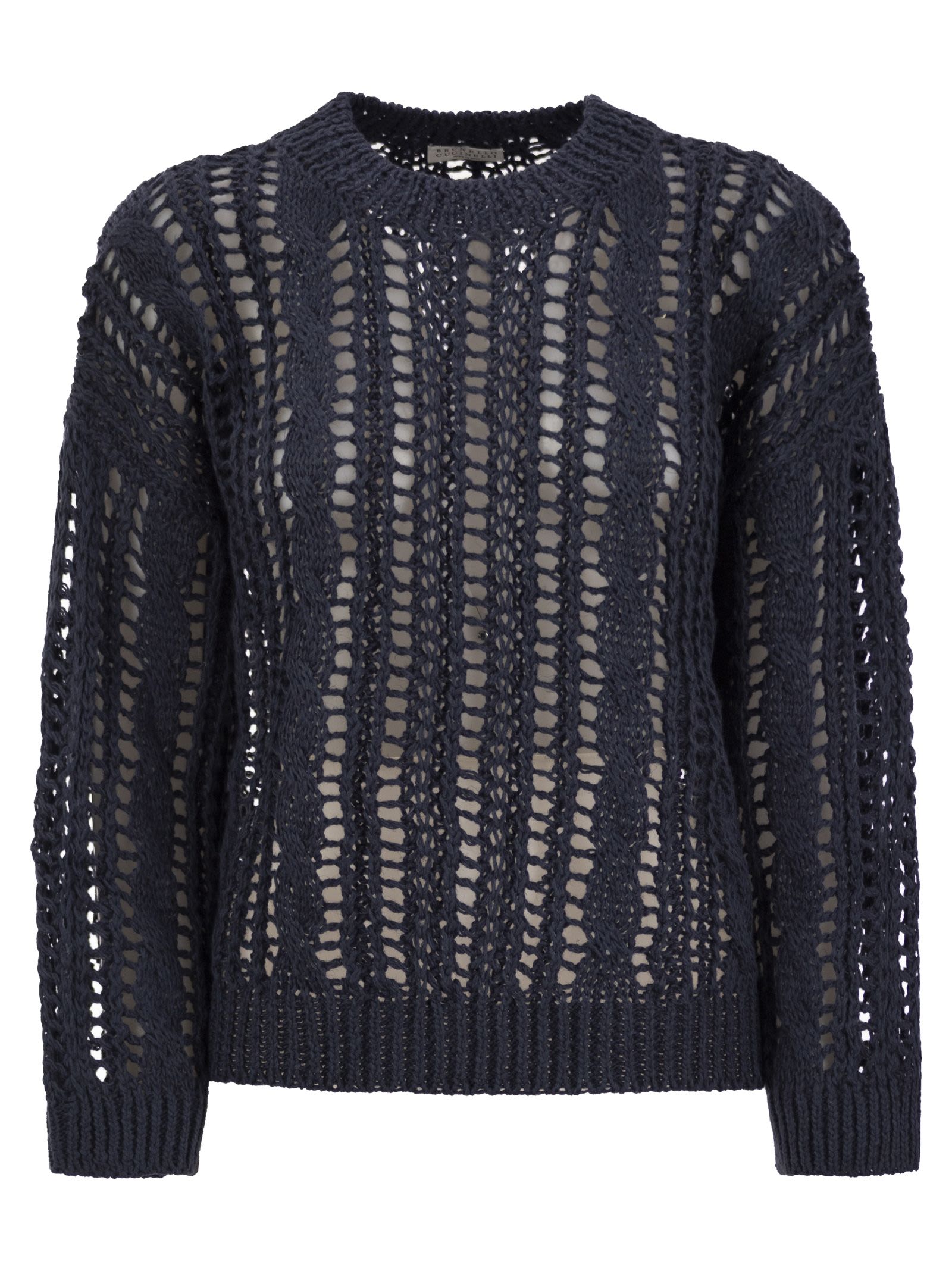 Brunello Cucinelli Women Cable & Mesh Jute And Cotton Jersey by Luosophy