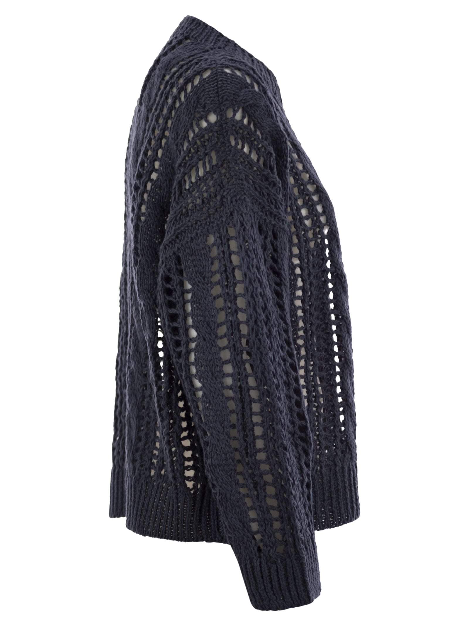Brunello Cucinelli Women Cable & Mesh Jute And Cotton Jersey