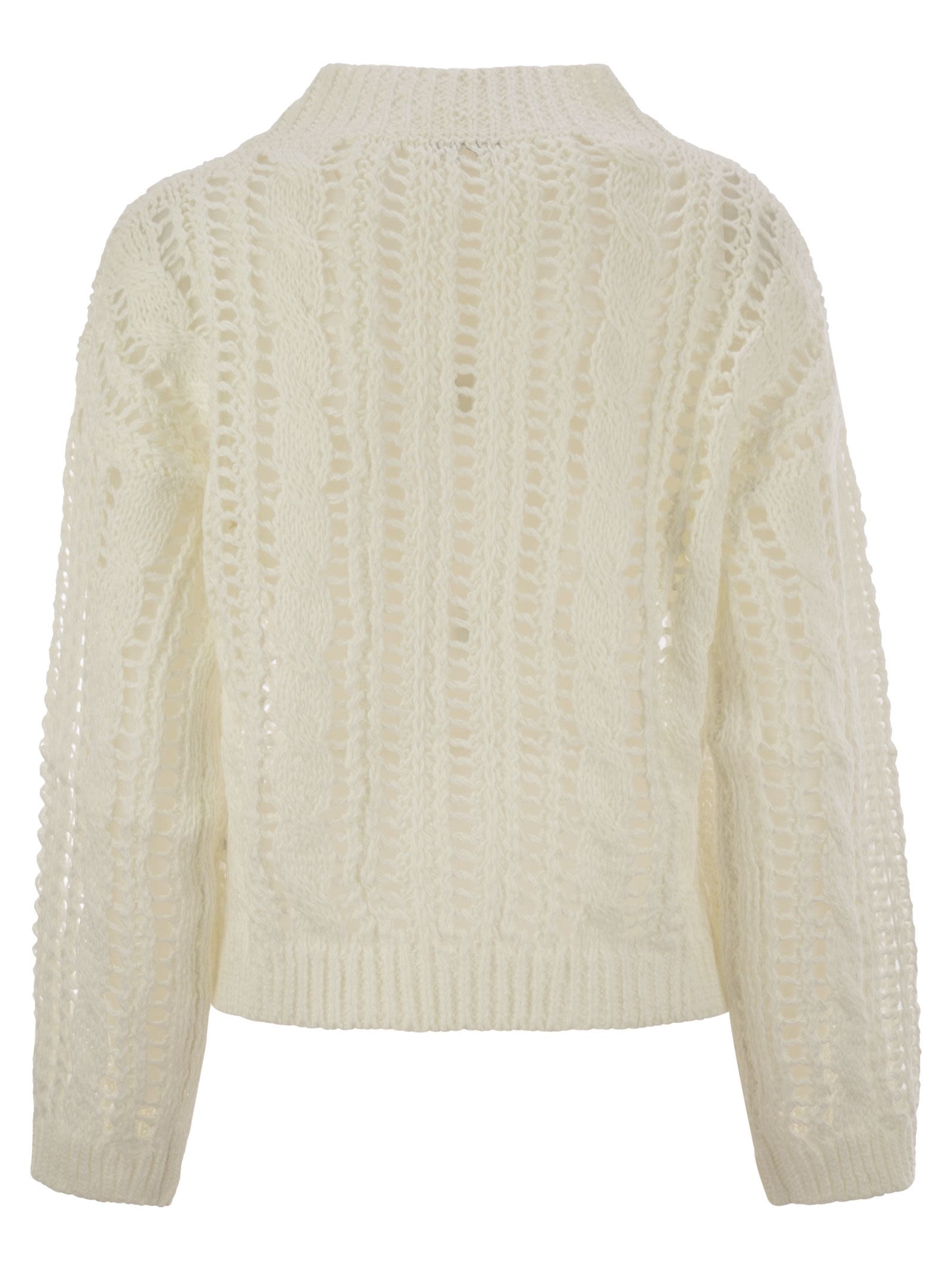 Brunello Cucinelli Women Cable & Mesh Jute And Cotton Jersey by Luosophy