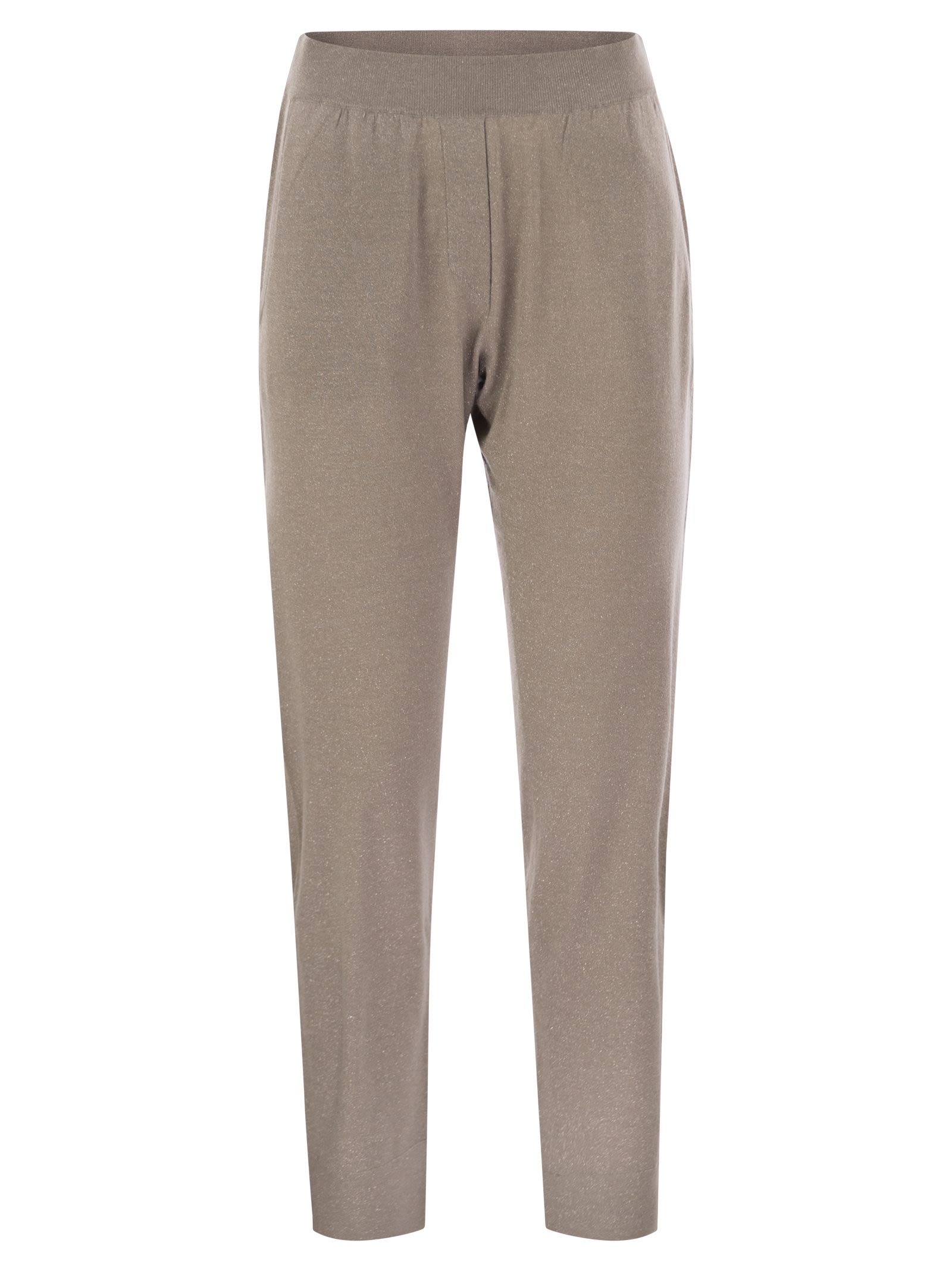 Brunello Cucinelli Women Sparkling Lightweight Cashmere And Silk Trousers by Luosophy
