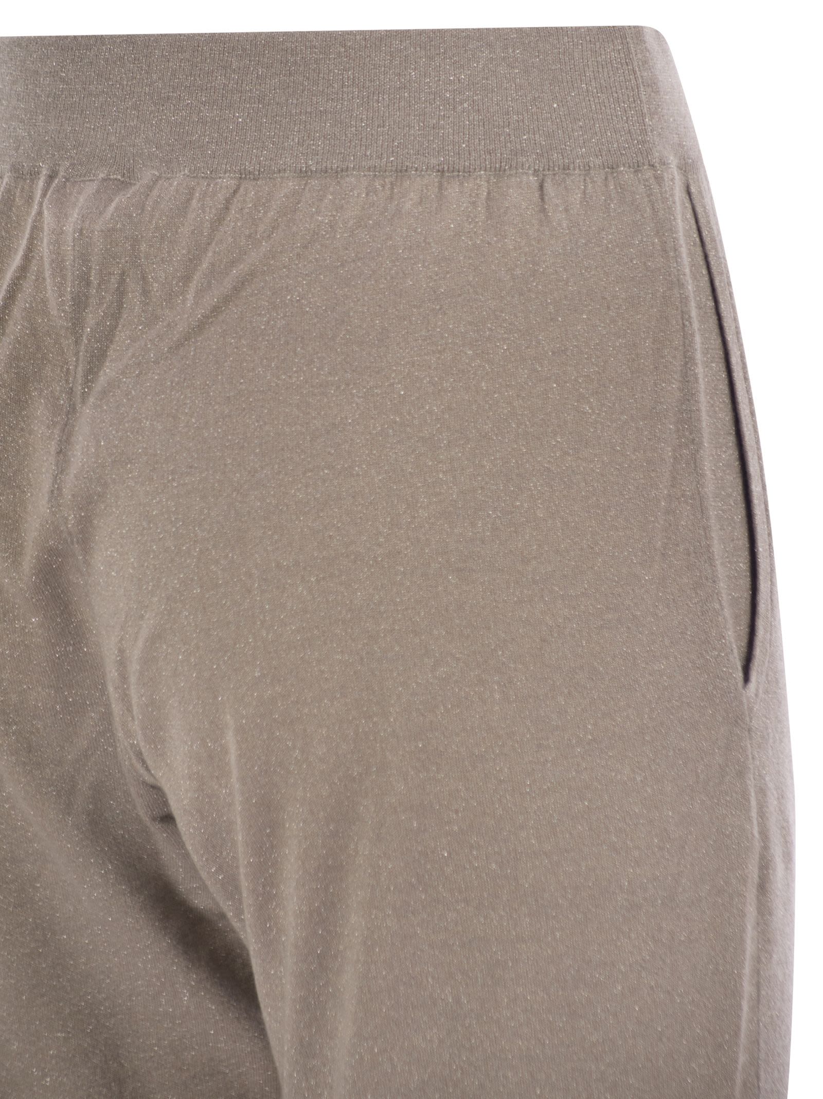 Brunello Cucinelli Women Sparkling Lightweight Cashmere And Silk Trousers by Luosophy