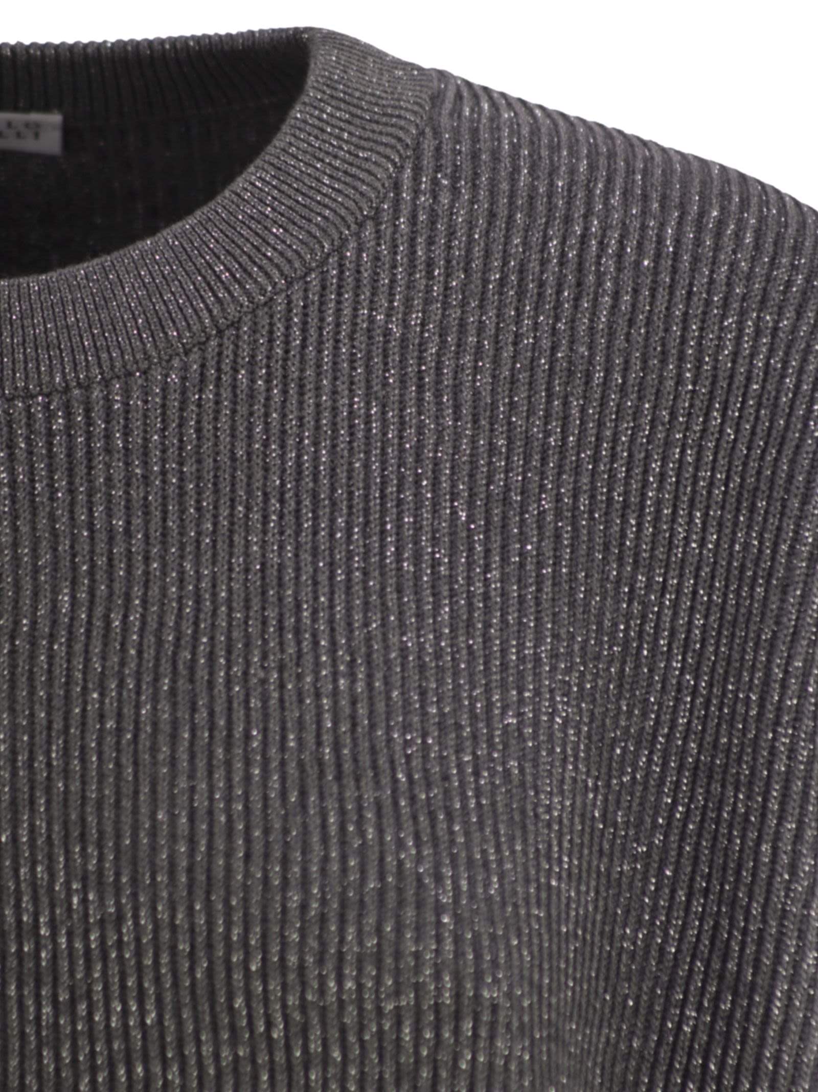 Brunello Cucinelli Women Cotton And Viscose Rib Sweater