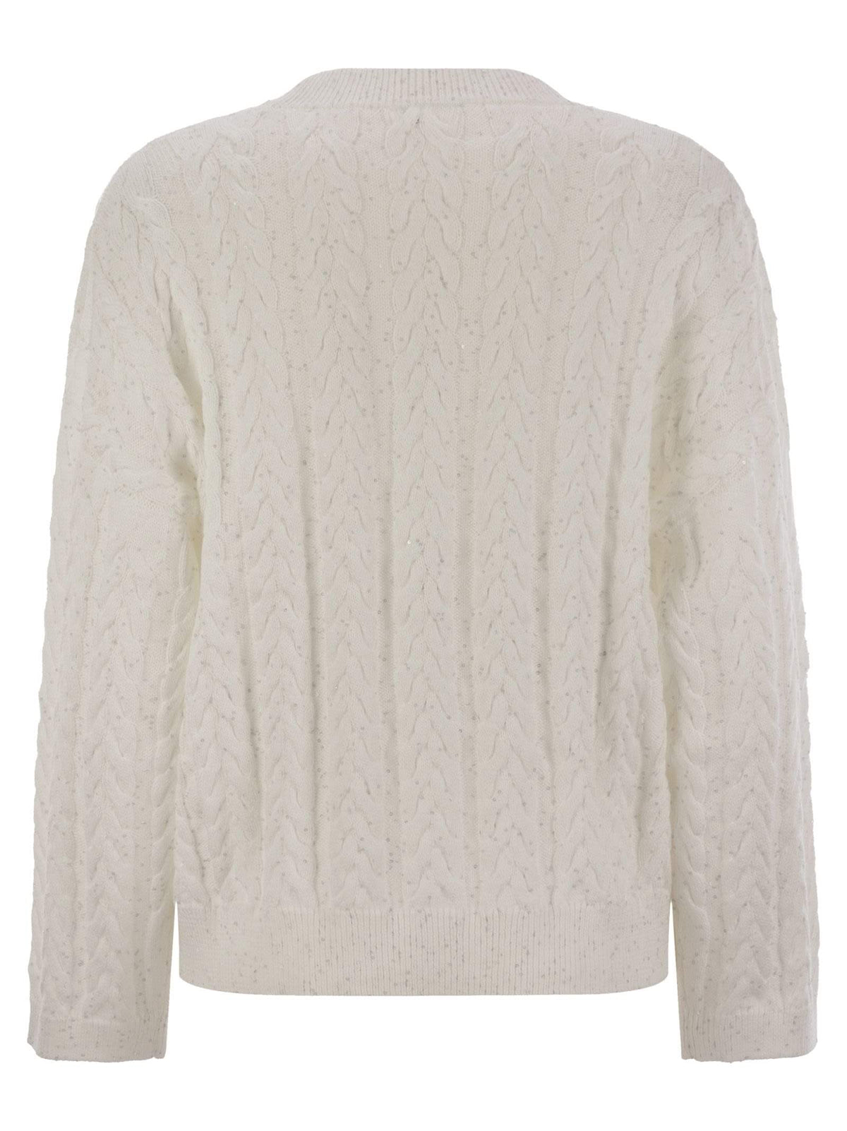 Brunello Cucinelli Women Dazzling Double Cable Cotton Jersey