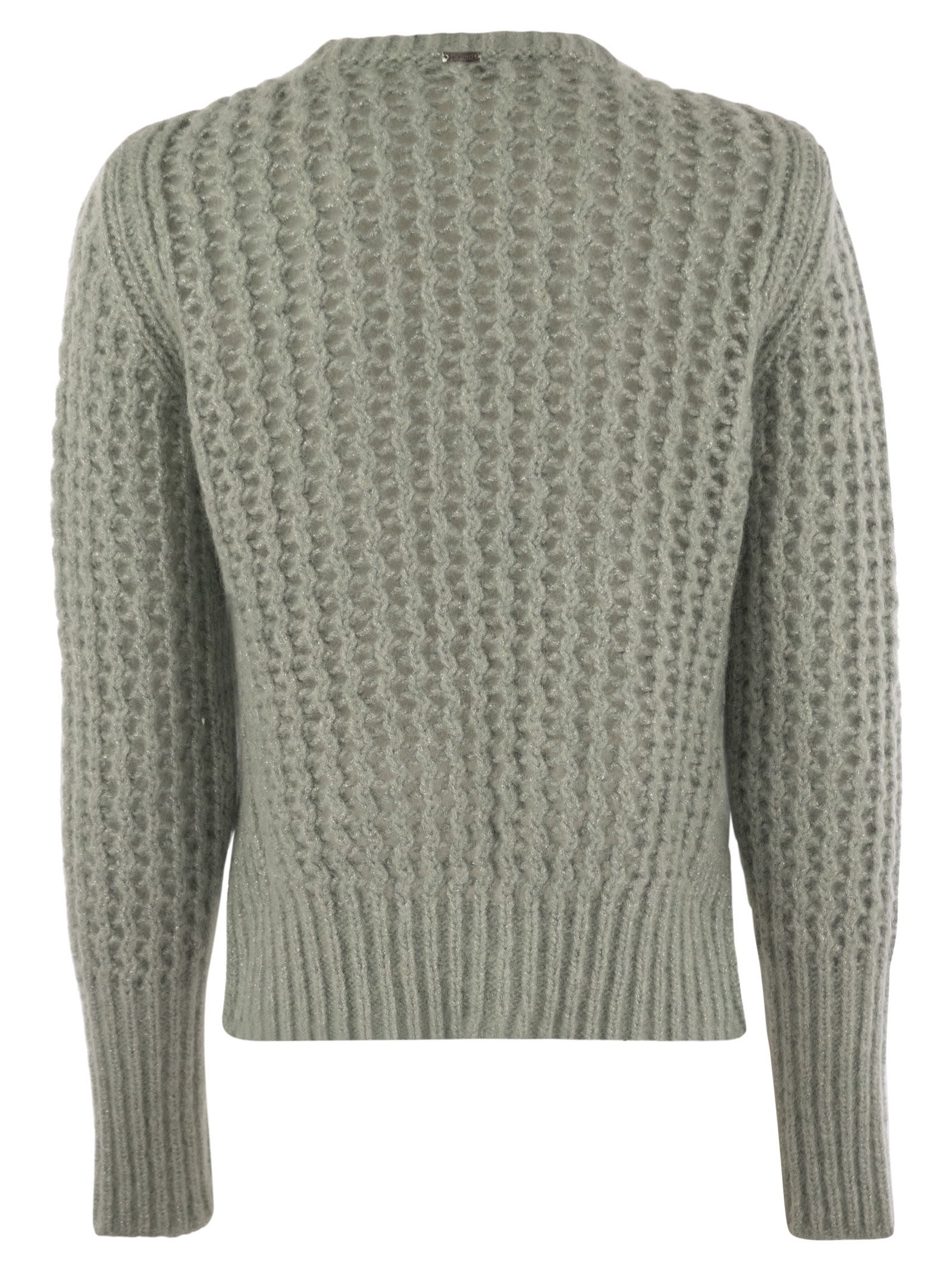 Herno Women Knitwear In Alpaca And Wool Yarn by Luosophy