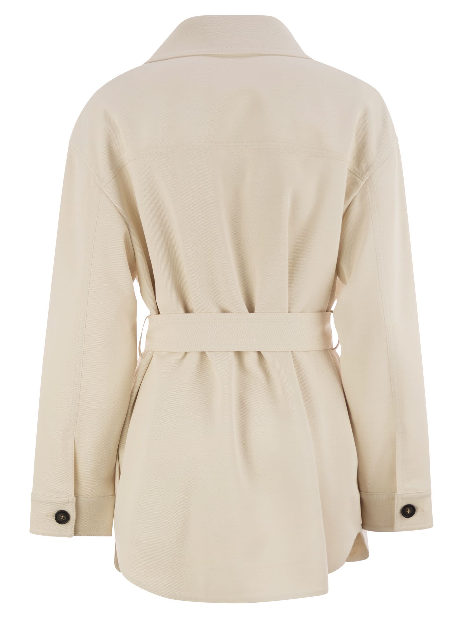 Brunello Cucinelli Women Viscose And Wool Safari Jacket by Luosophy