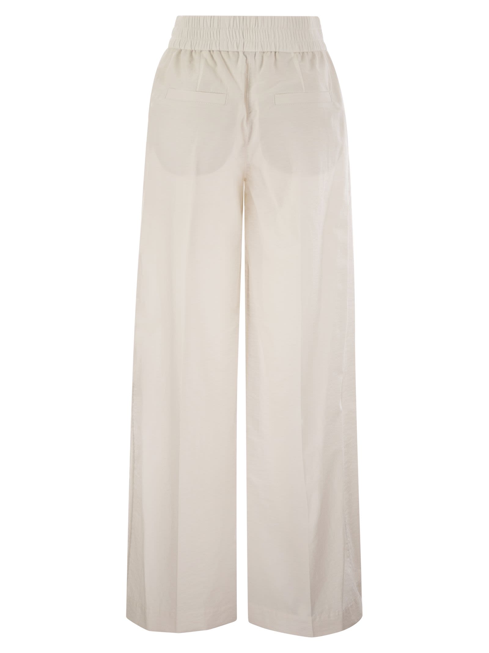 Brunello Cucinelli Women Loose Fit Cotton Trousers DestGlow