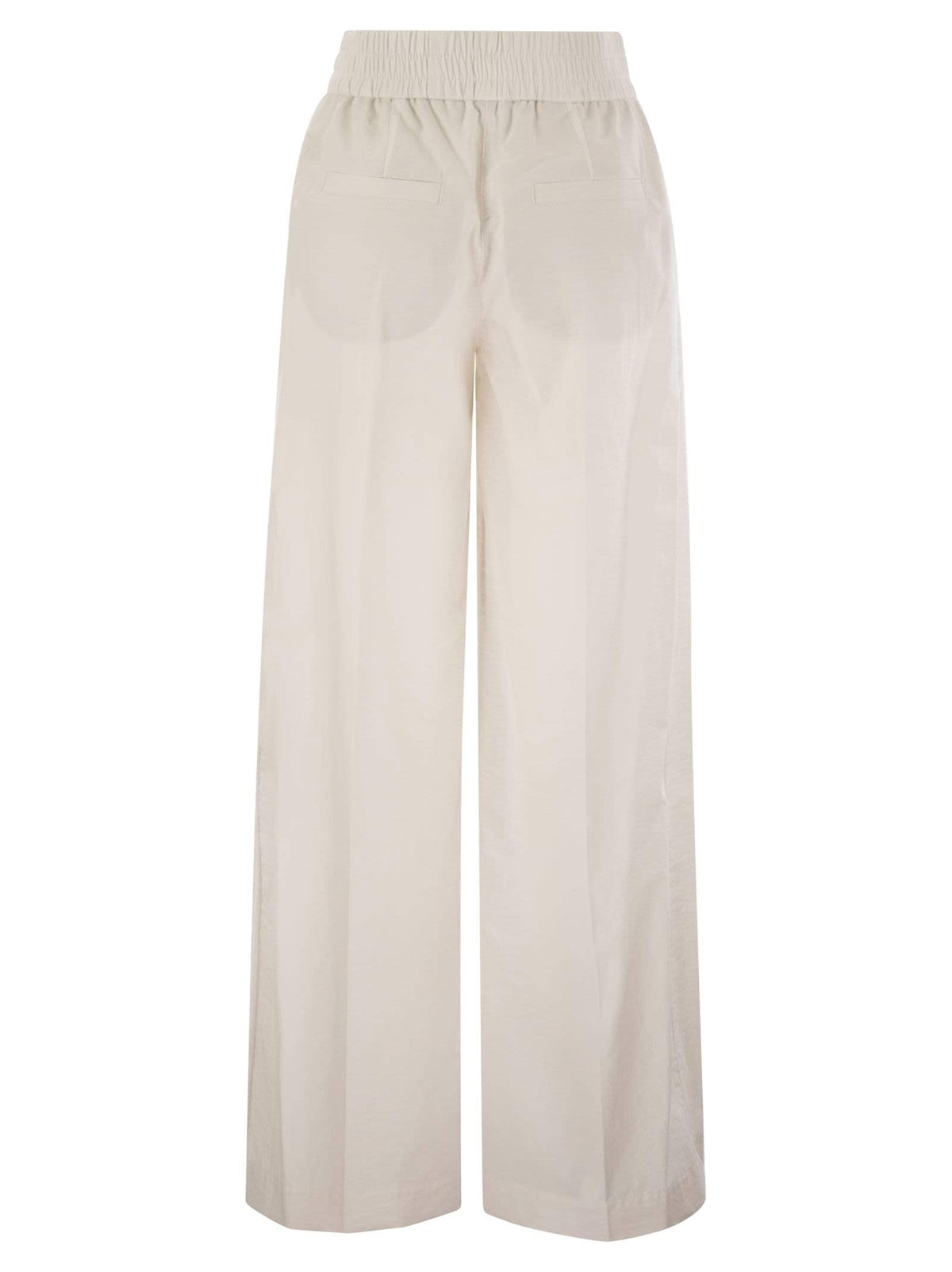 Brunello Cucinelli Women Loose Fit Cotton Trousers