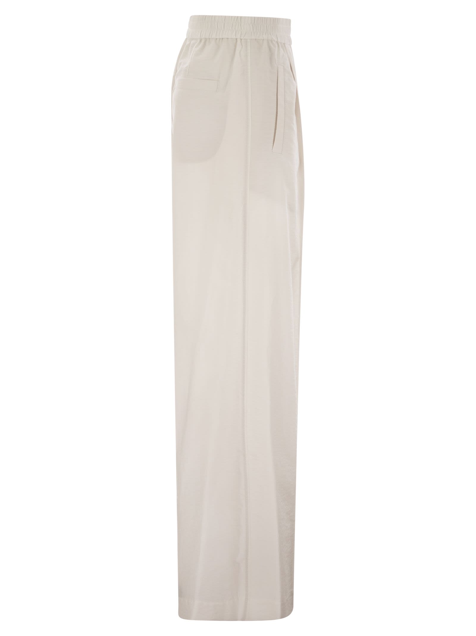 Brunello Cucinelli Women Loose Fit Cotton Trousers DestGlow