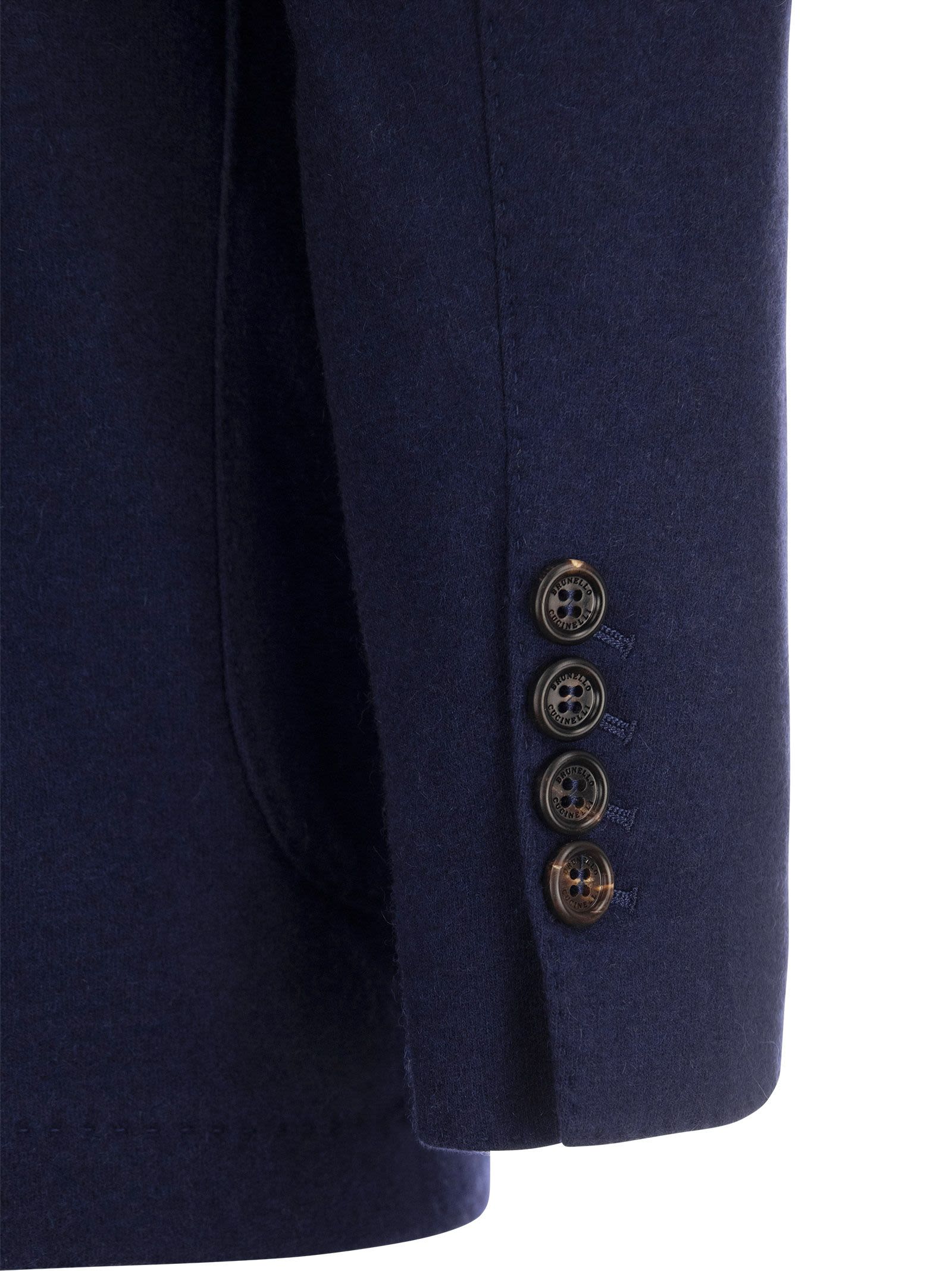 Brunello Cucinelli Men Cashmere Jersey Blazer With Patch Pockets by Luosophy