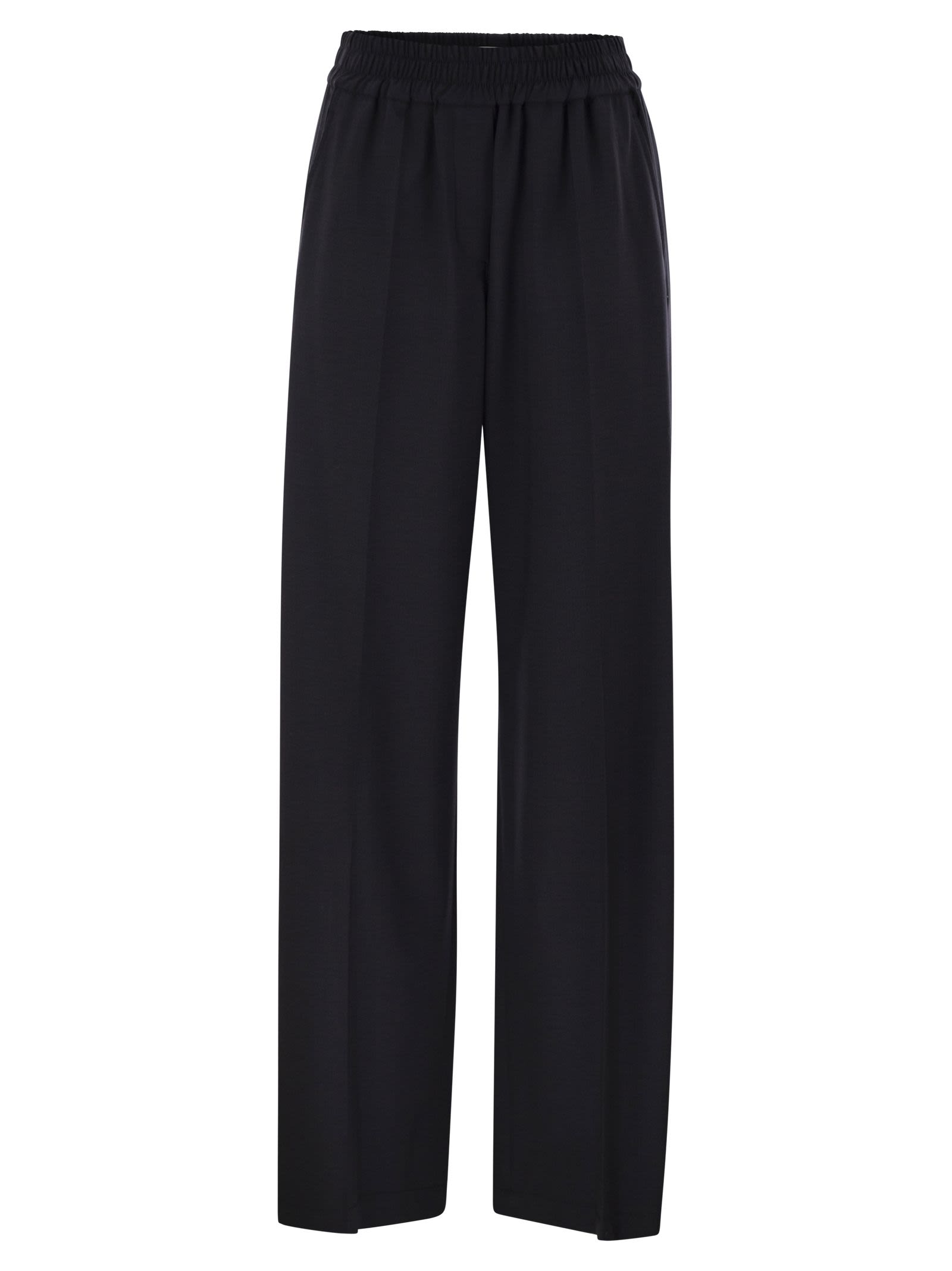 Brunello Cucinelli Women Tropical Luxury Wool Loose Trousers by Luosophy