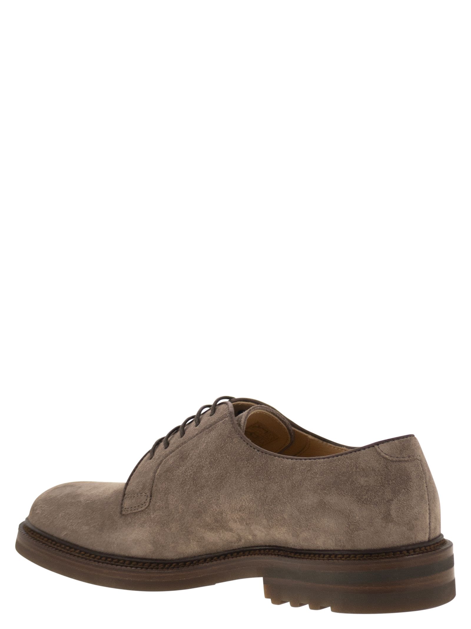 Brunello Cucinelli Men Suede Derby by Luosophy